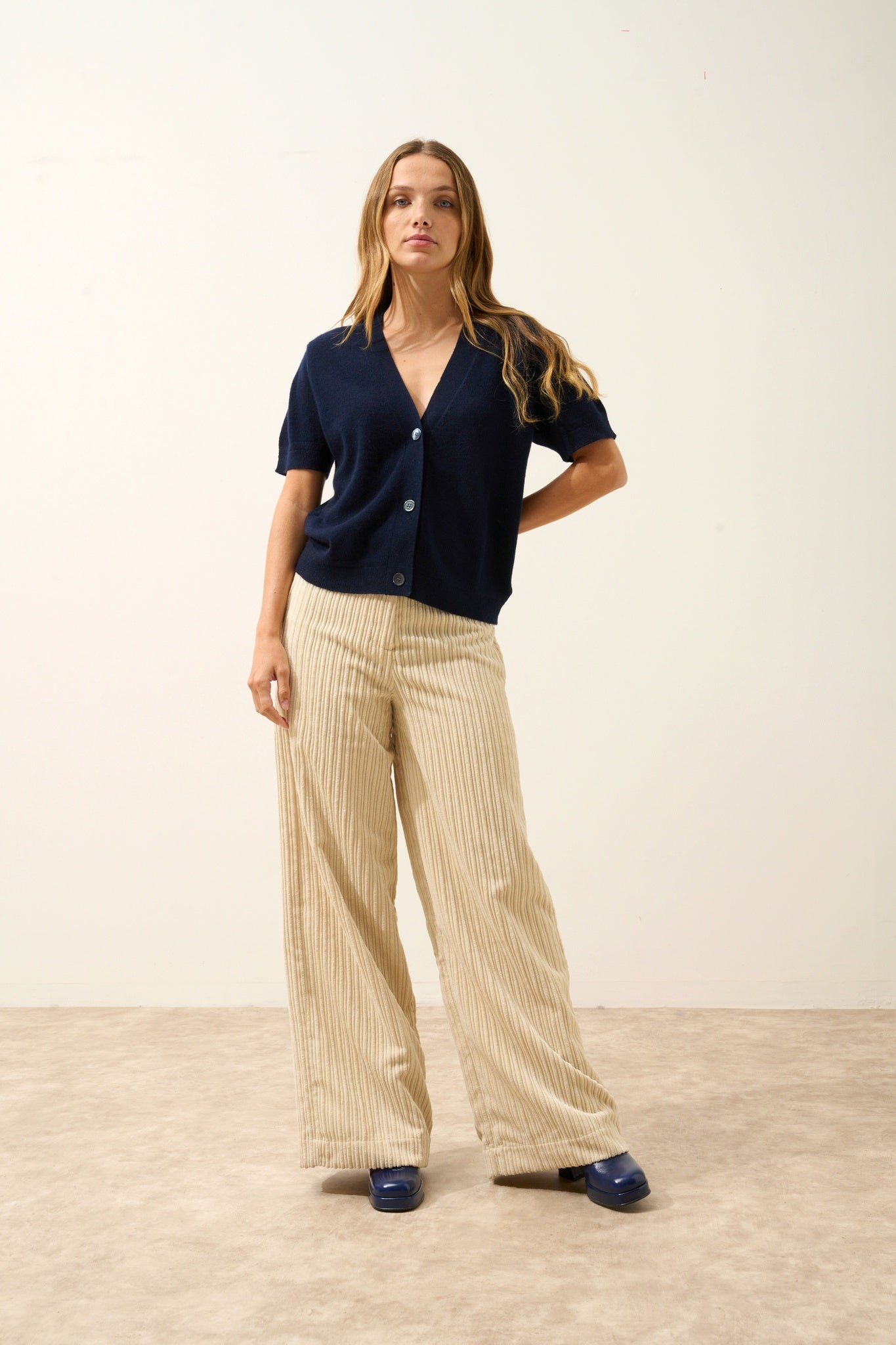 IRIS v-neck cardigan navy