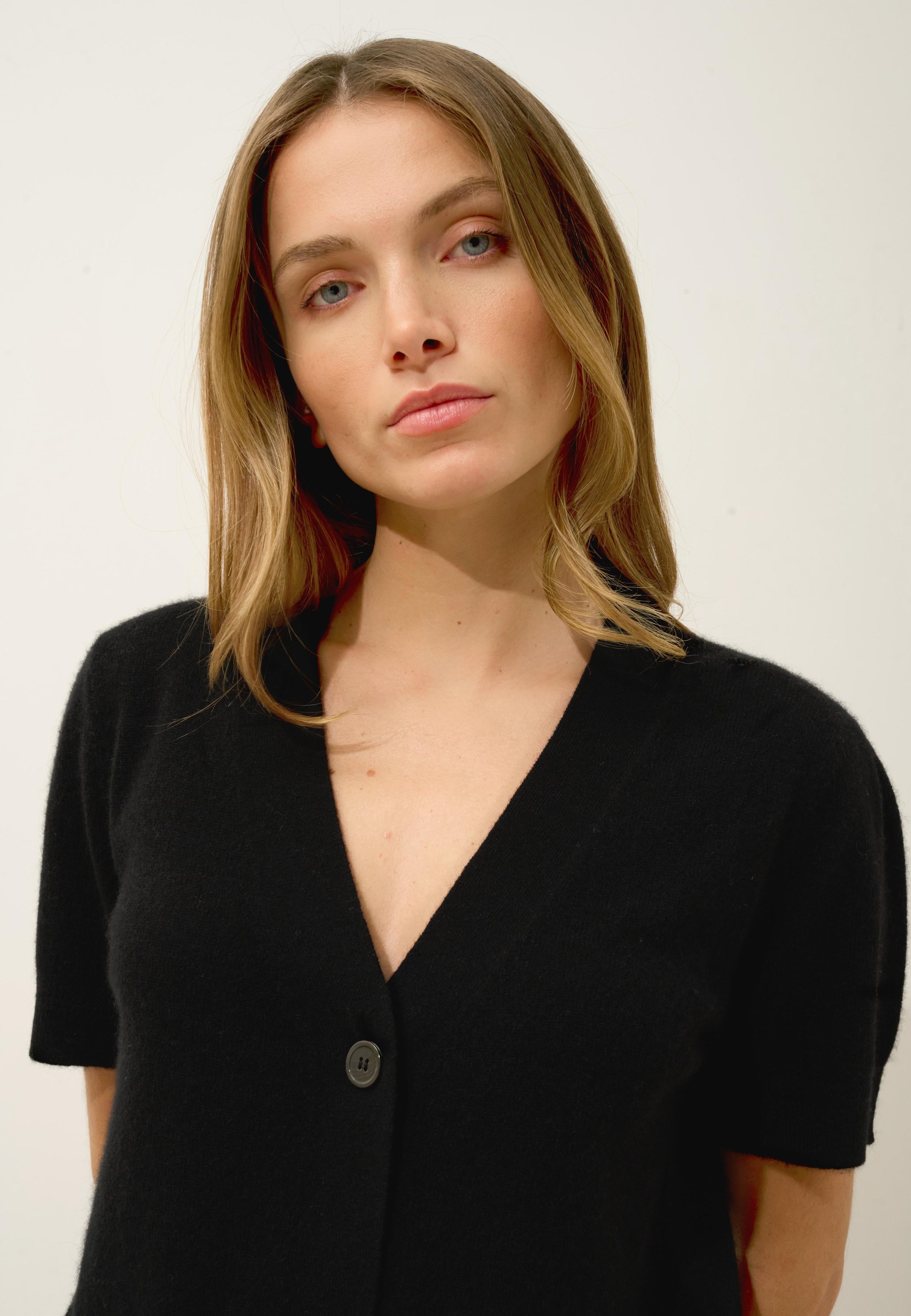 IRIS cardigan col v noir