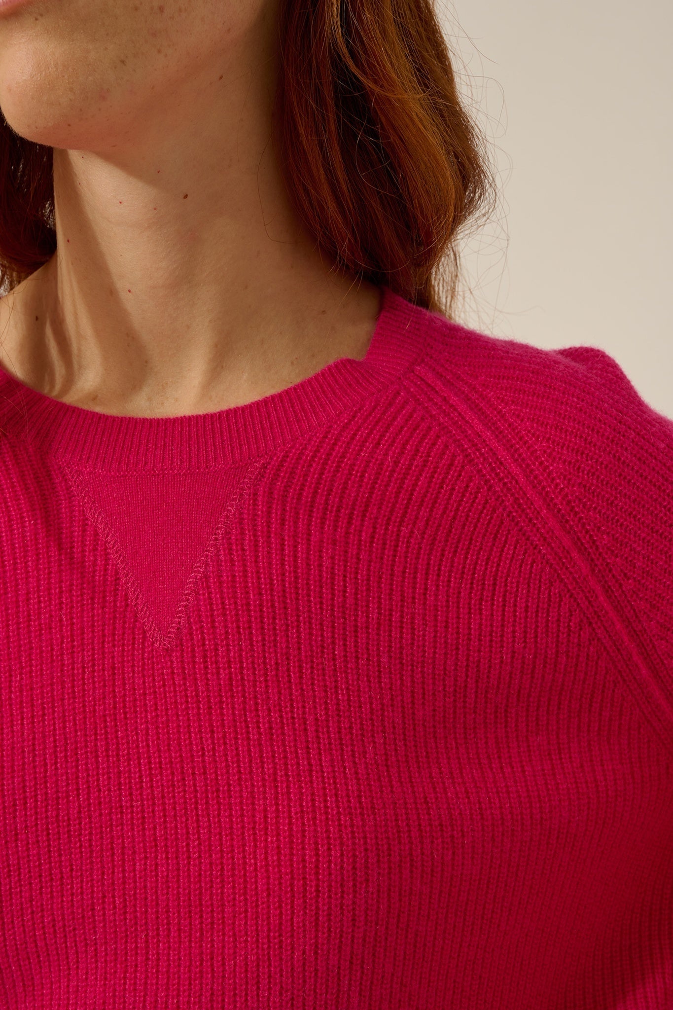 ISADORA pull col rond fuchsia