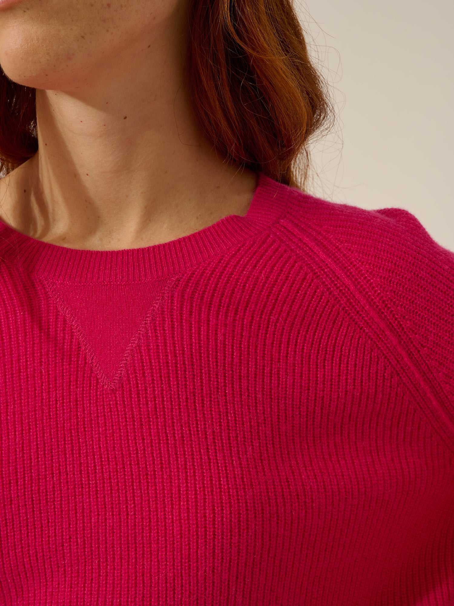 ISADORA pull col rond fuchsia