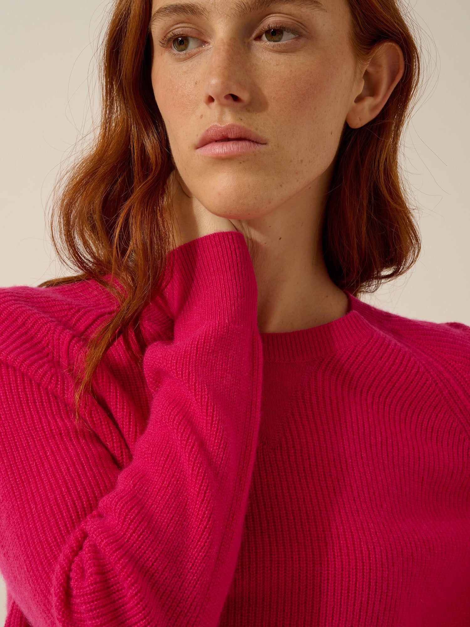 isadora pull col rond fuchsia