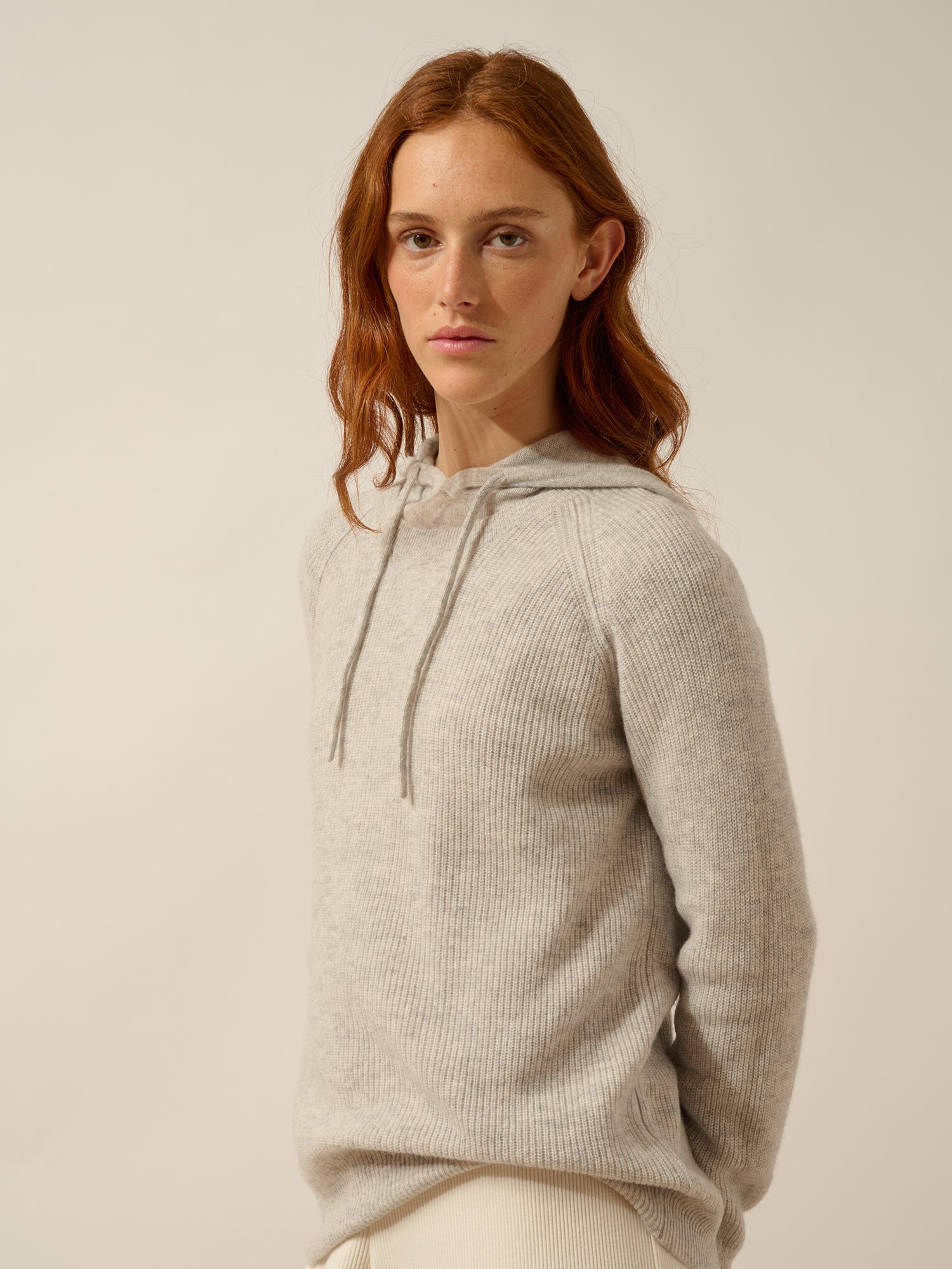 ISADORA pull col rond glacier chiné
