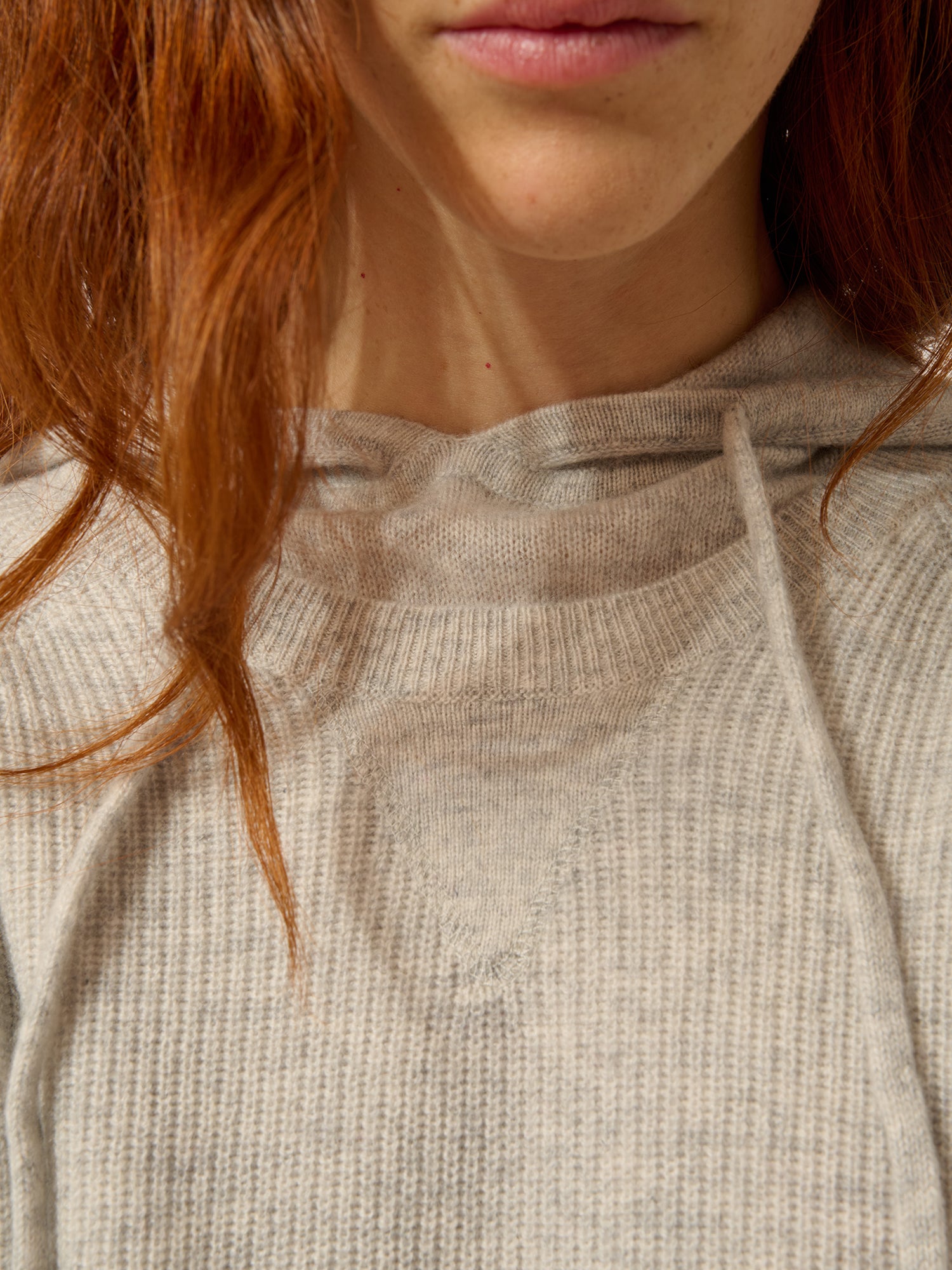 ISADORA pull col rond glacier chiné