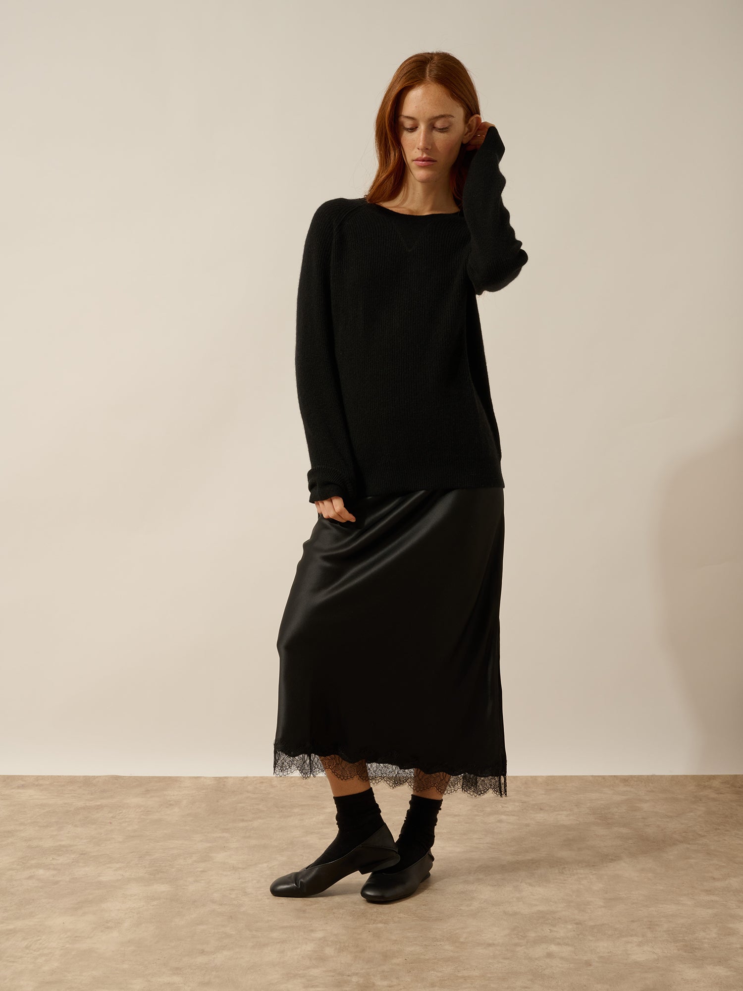 ISADORA pull col rond noir