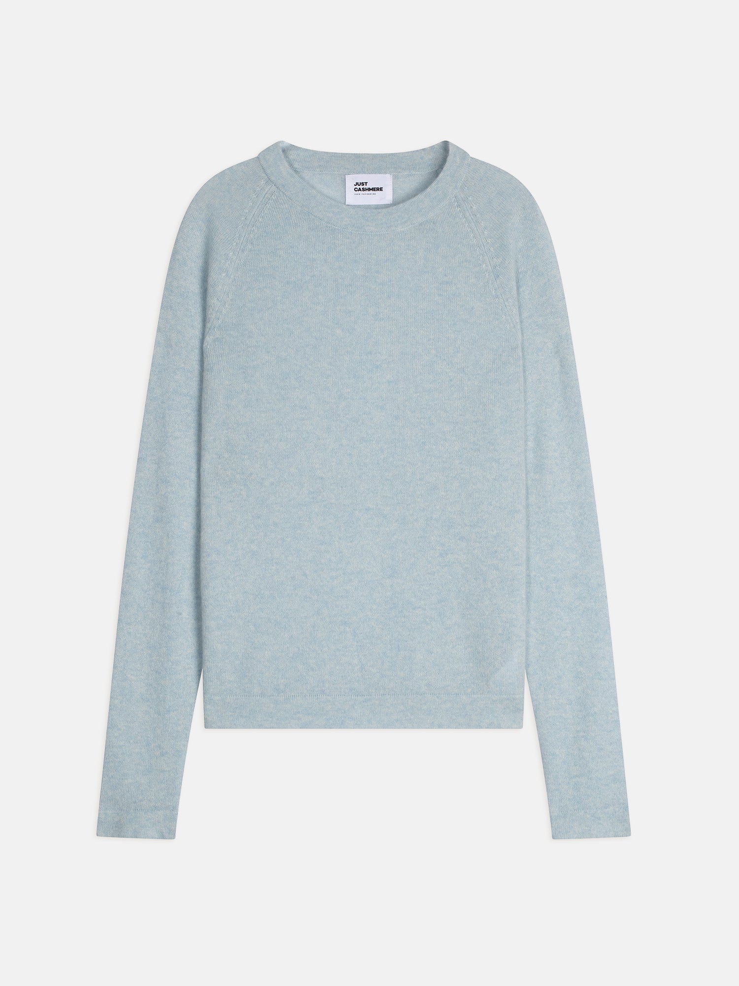 JANE pull col rond bleu clair chiné