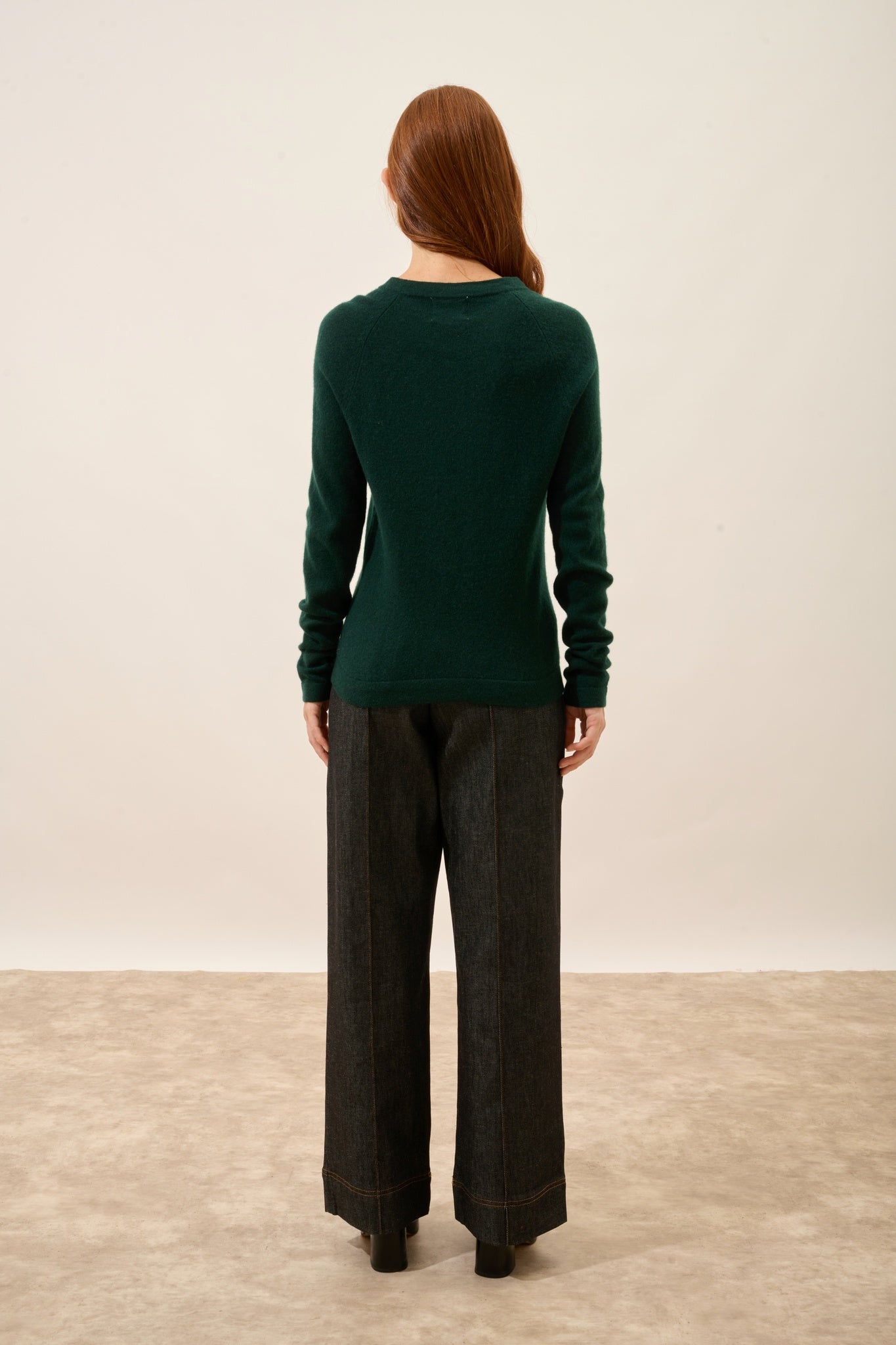 JANE pull col rond cyprès