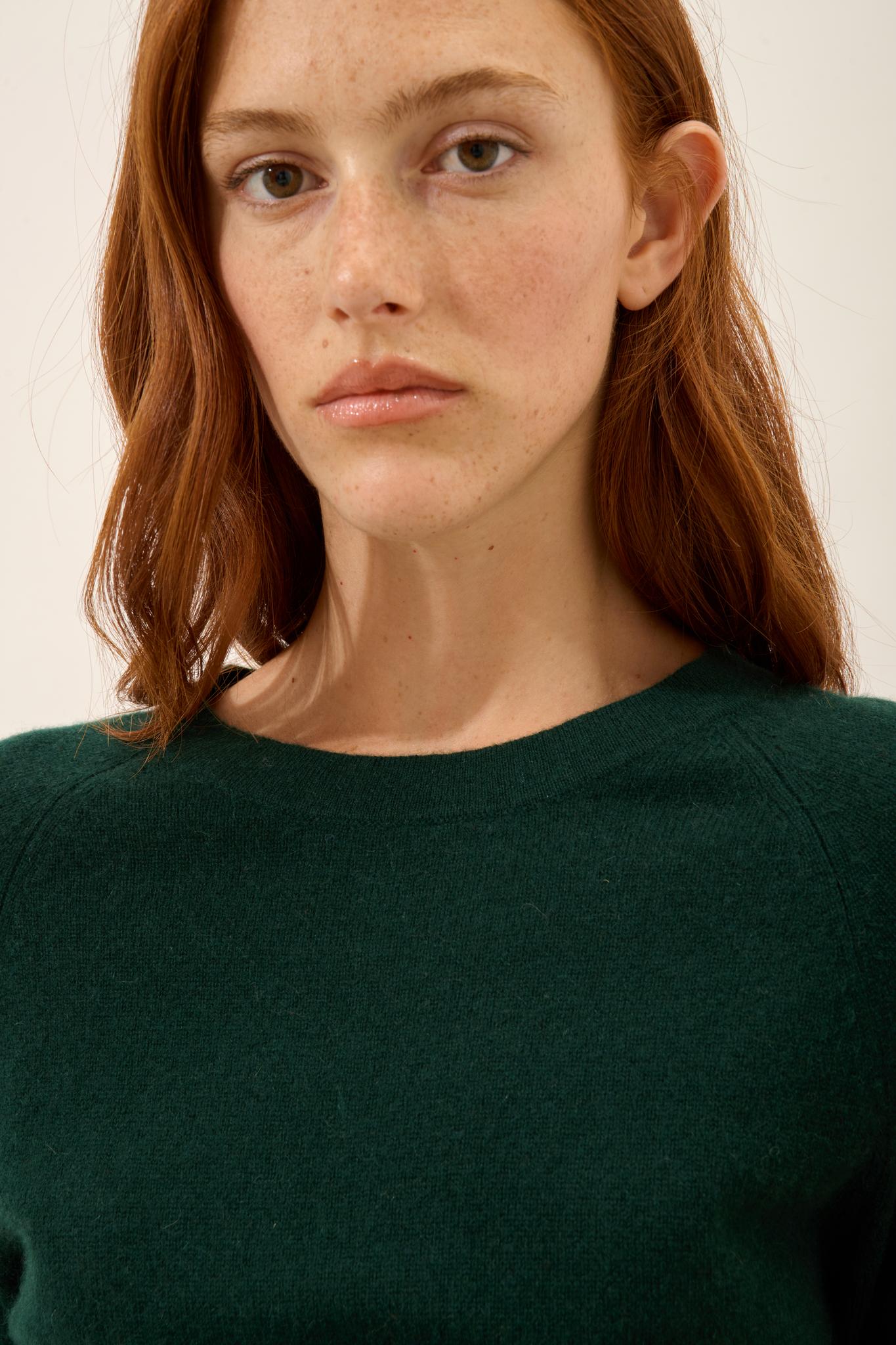 JANE round-neck sweater cypress