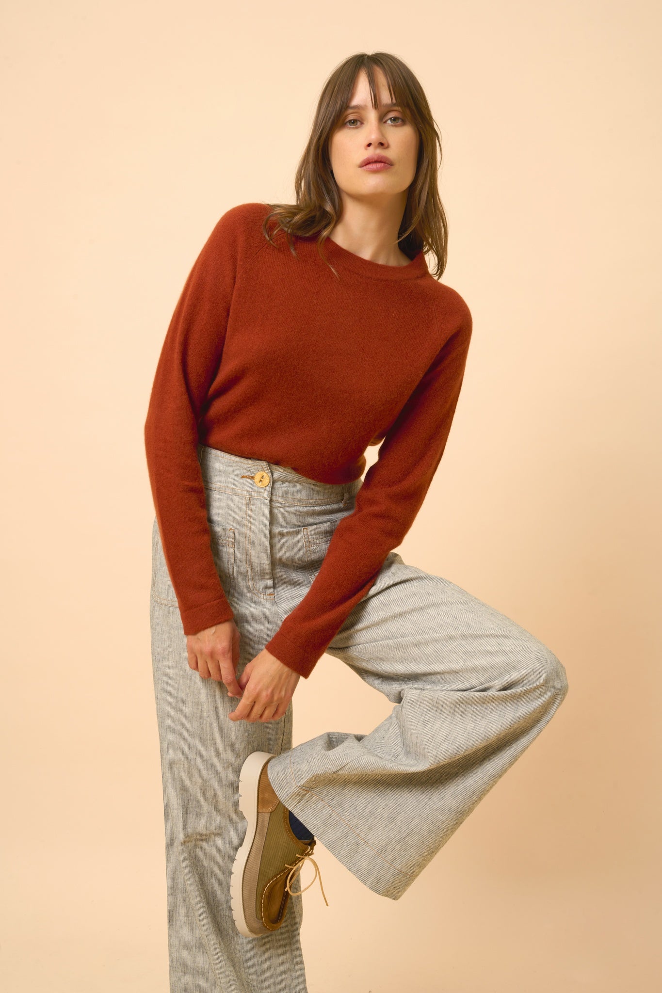 JANE pull col rond écureuil
