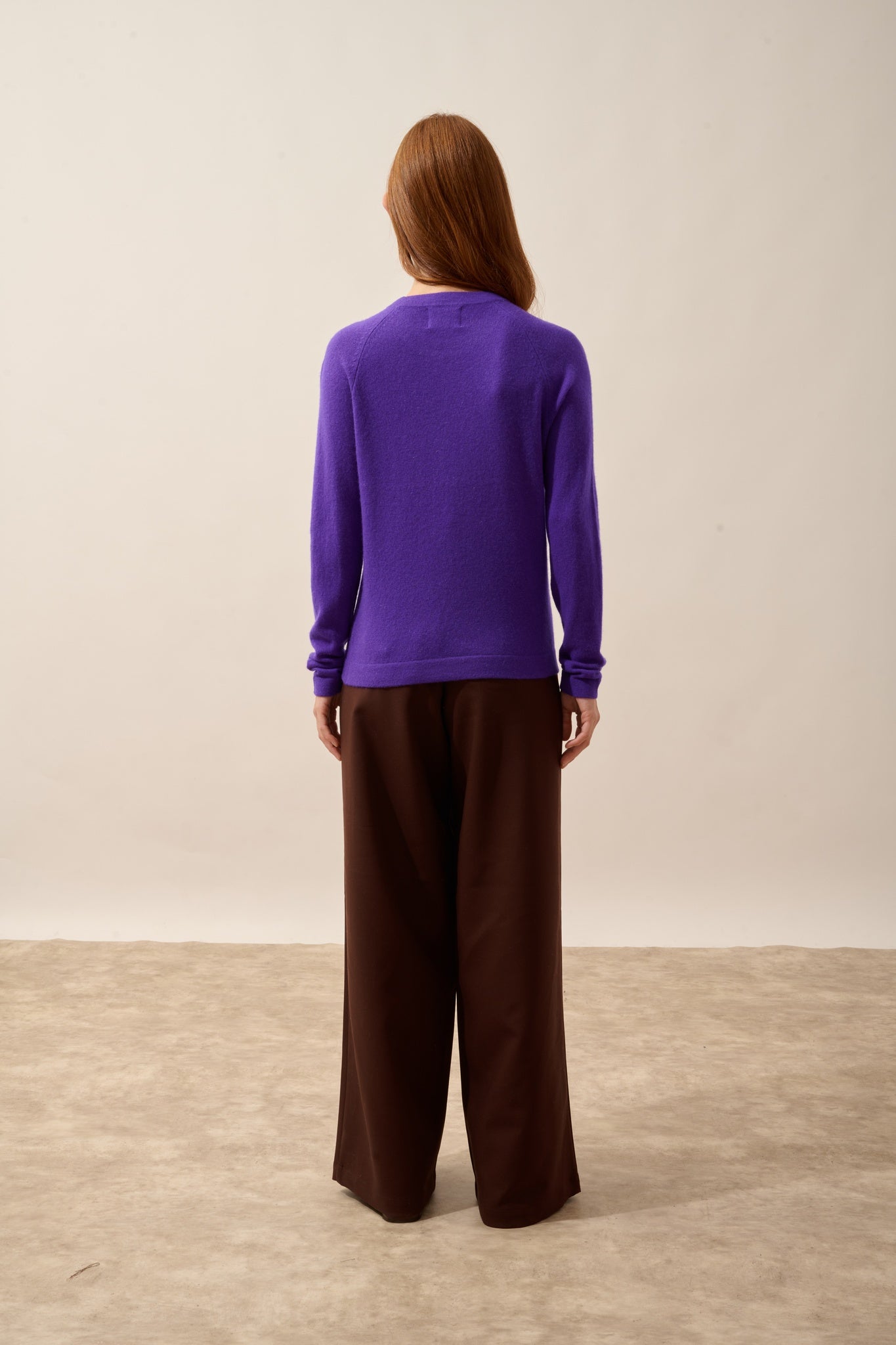 JANE pull col rond gentiane