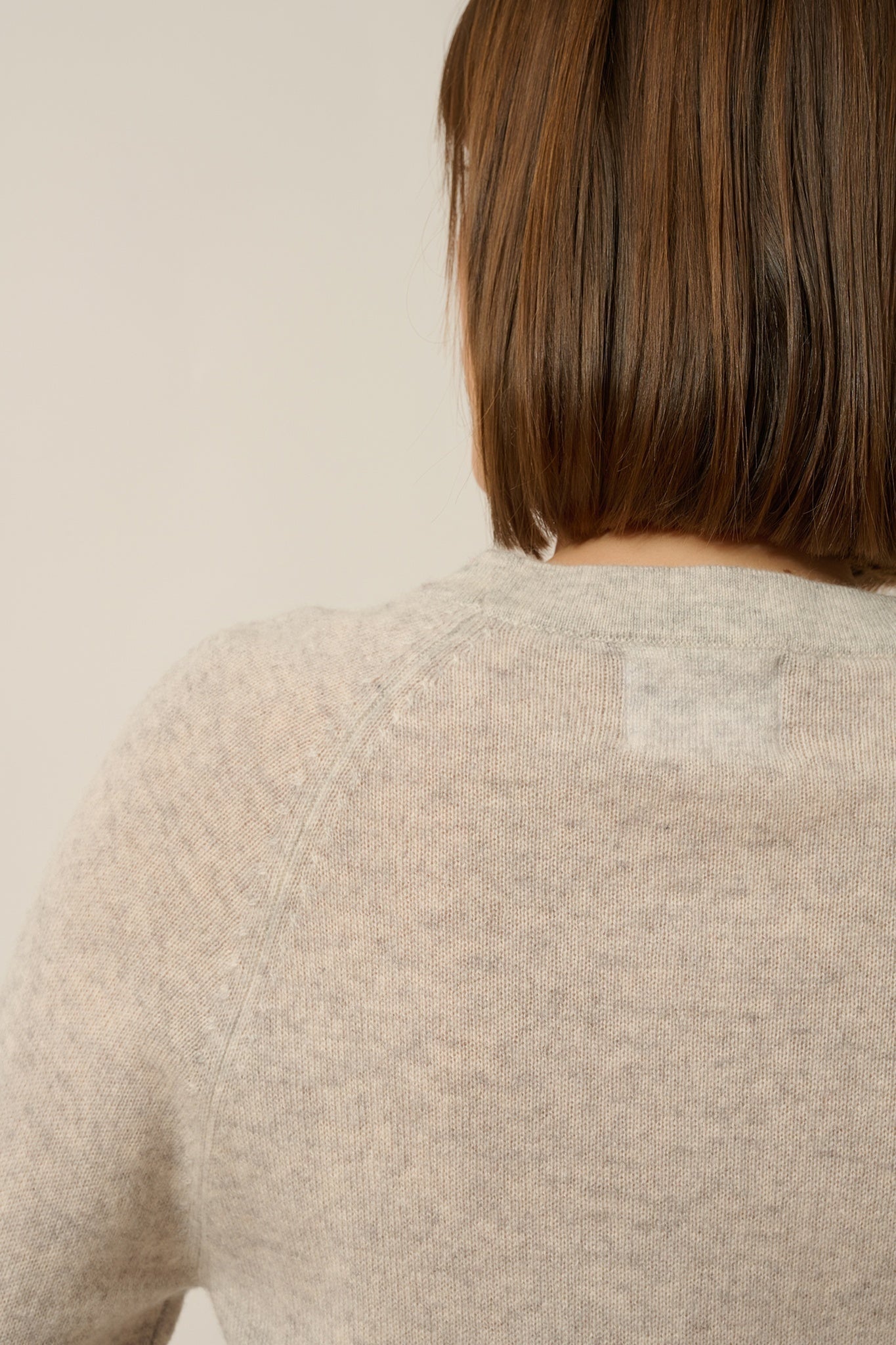 JANE round neck sweater in heathered glacier blue