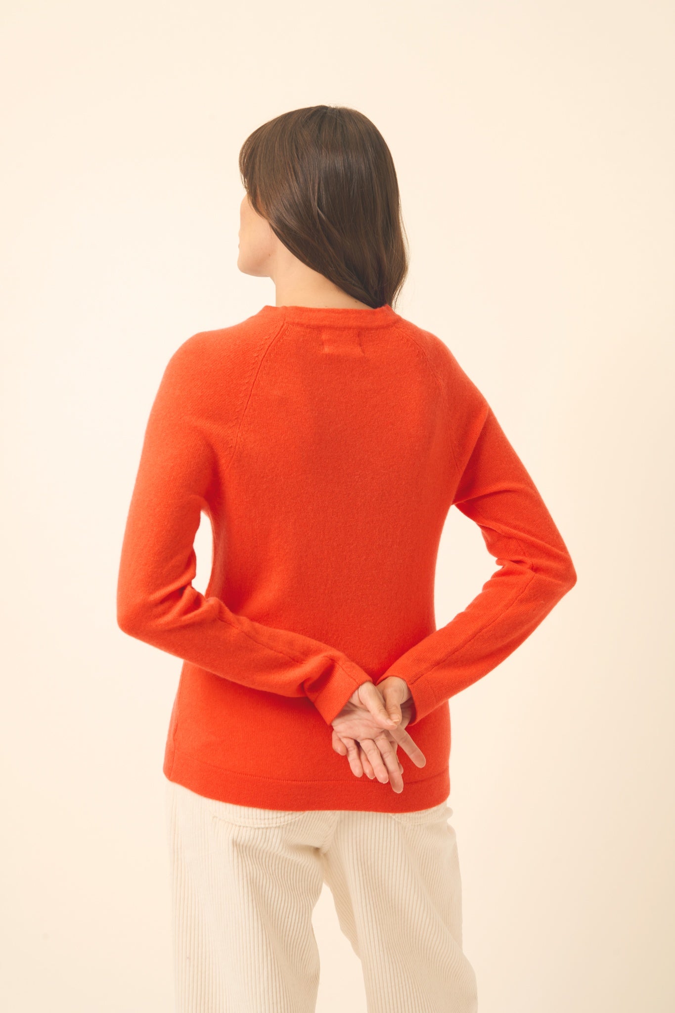 JANE pull col rond orange