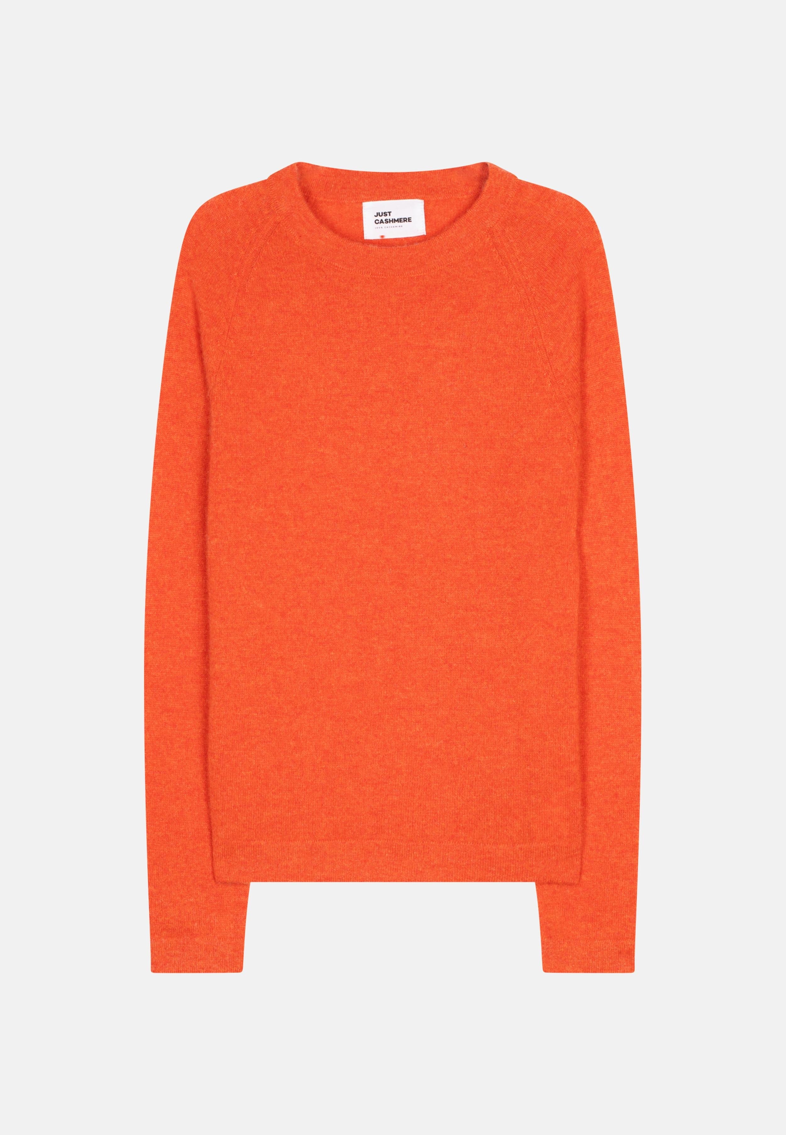 JANE pull col rond orange chiné