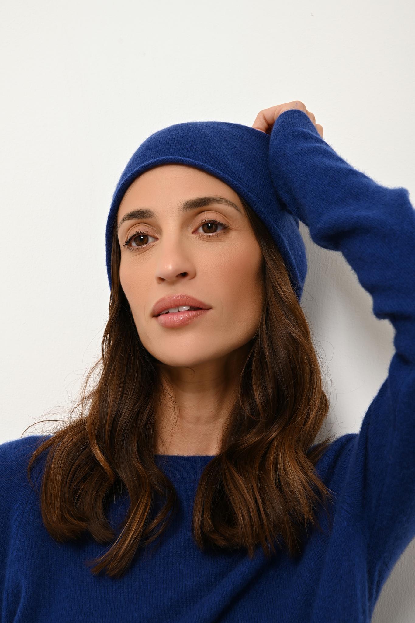 JANE pull col rond outremer