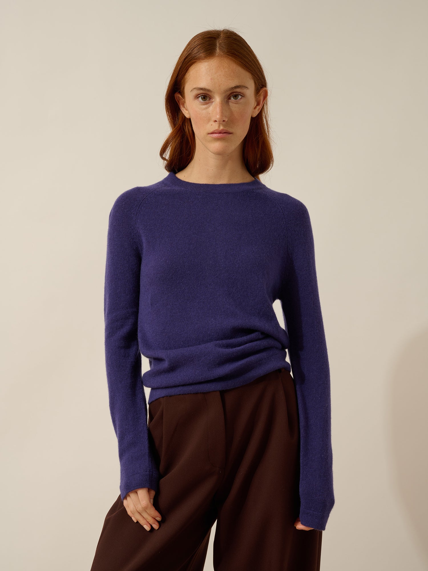 JANE pull col rond purple