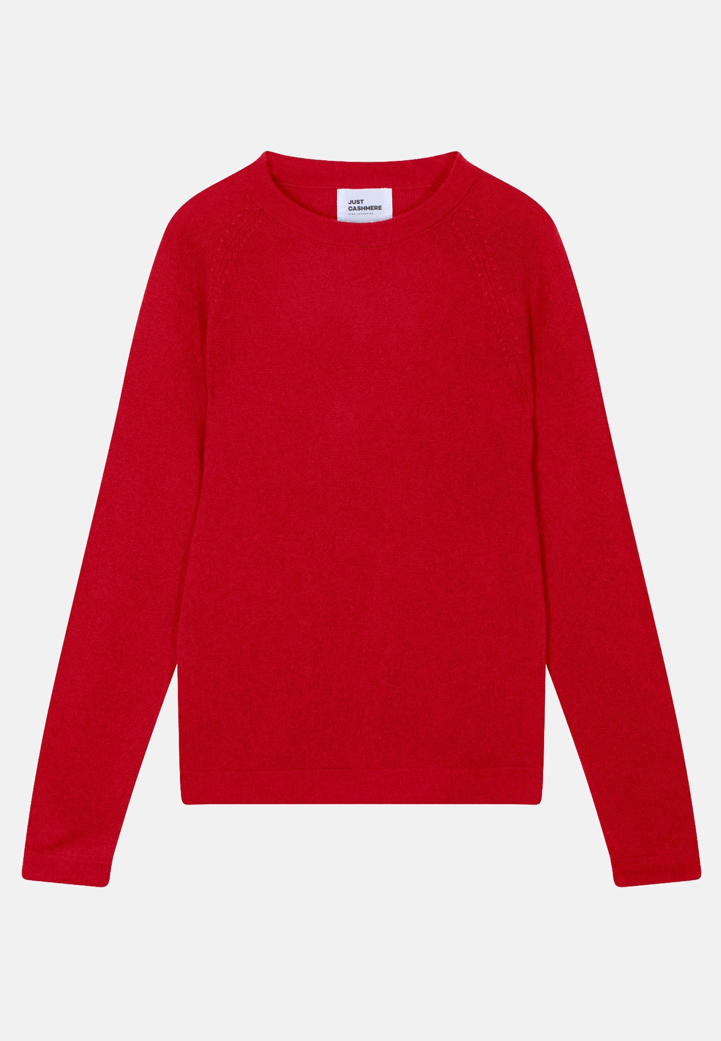 JANE pull col rond rouge