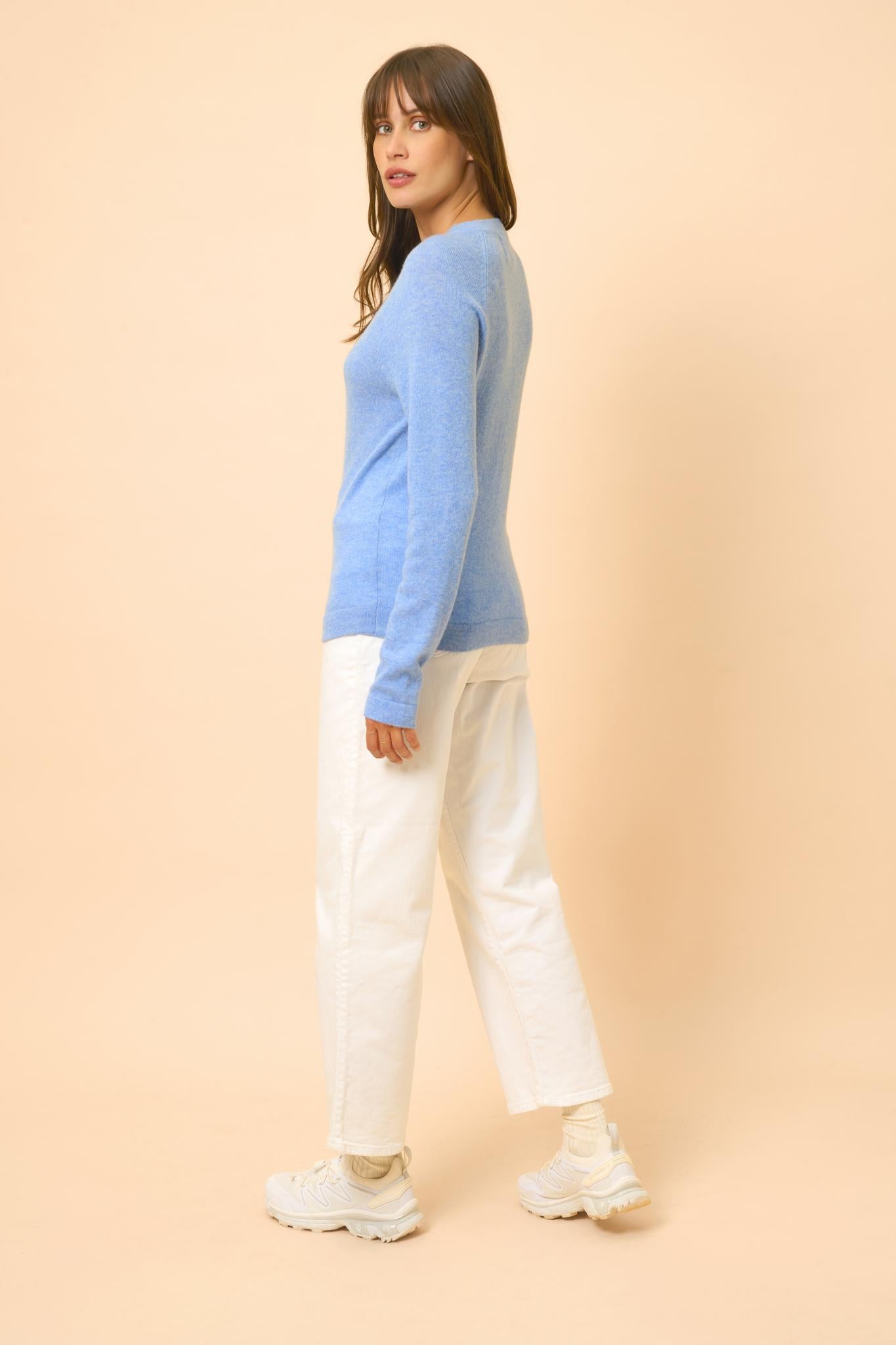 JANE round-neck sweater sky