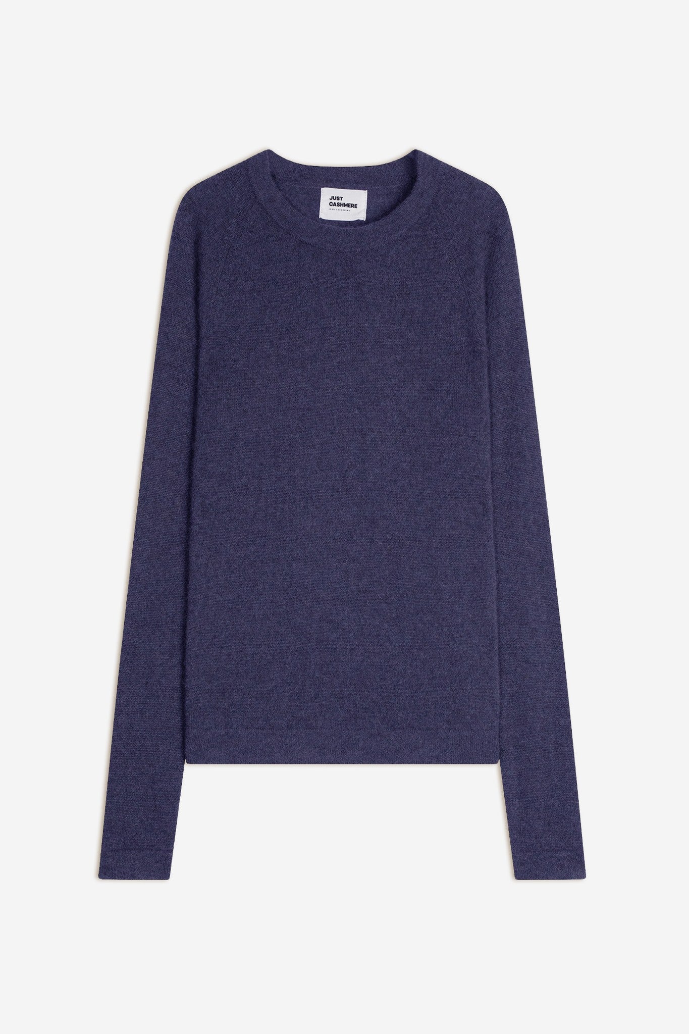 jane pull col rond violet gris chiné