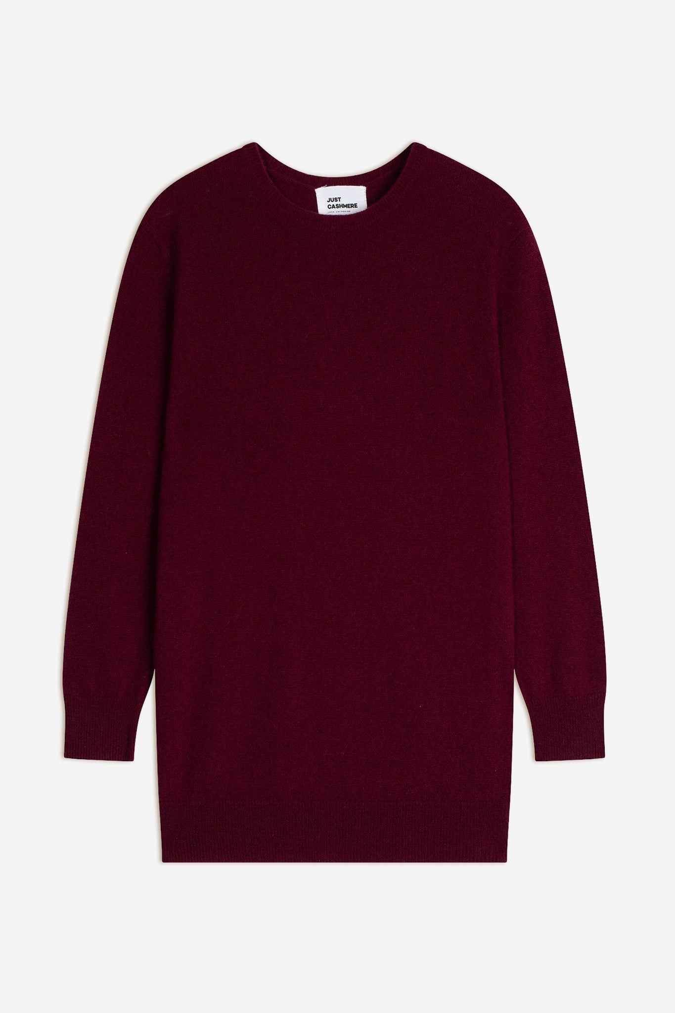 janice pull col rond bordeaux