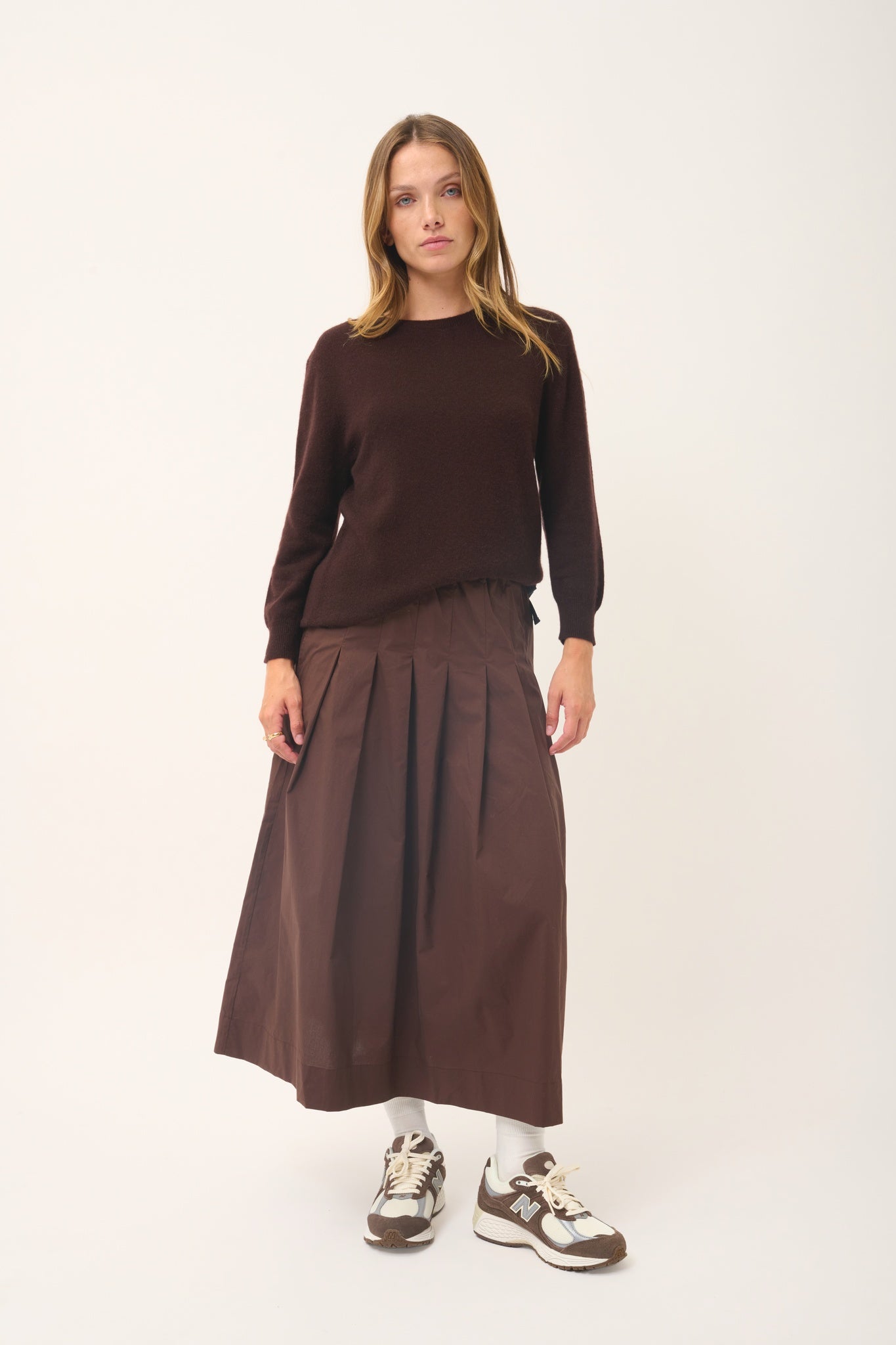 JANICE round-neck sweater choco