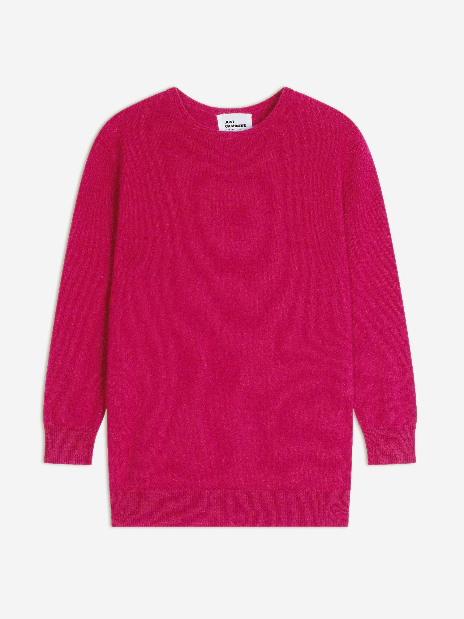 JANICE pull col rond fuchsia