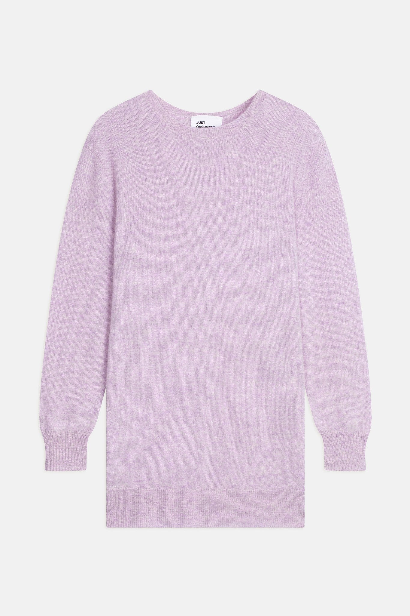 janice pull col rond mauve chiné