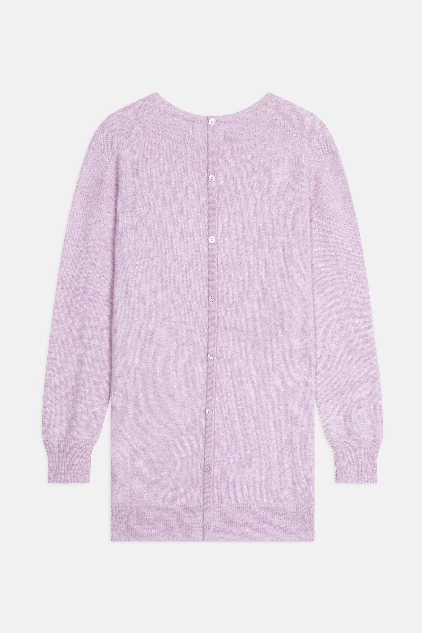 janice pull col rond mauve chiné