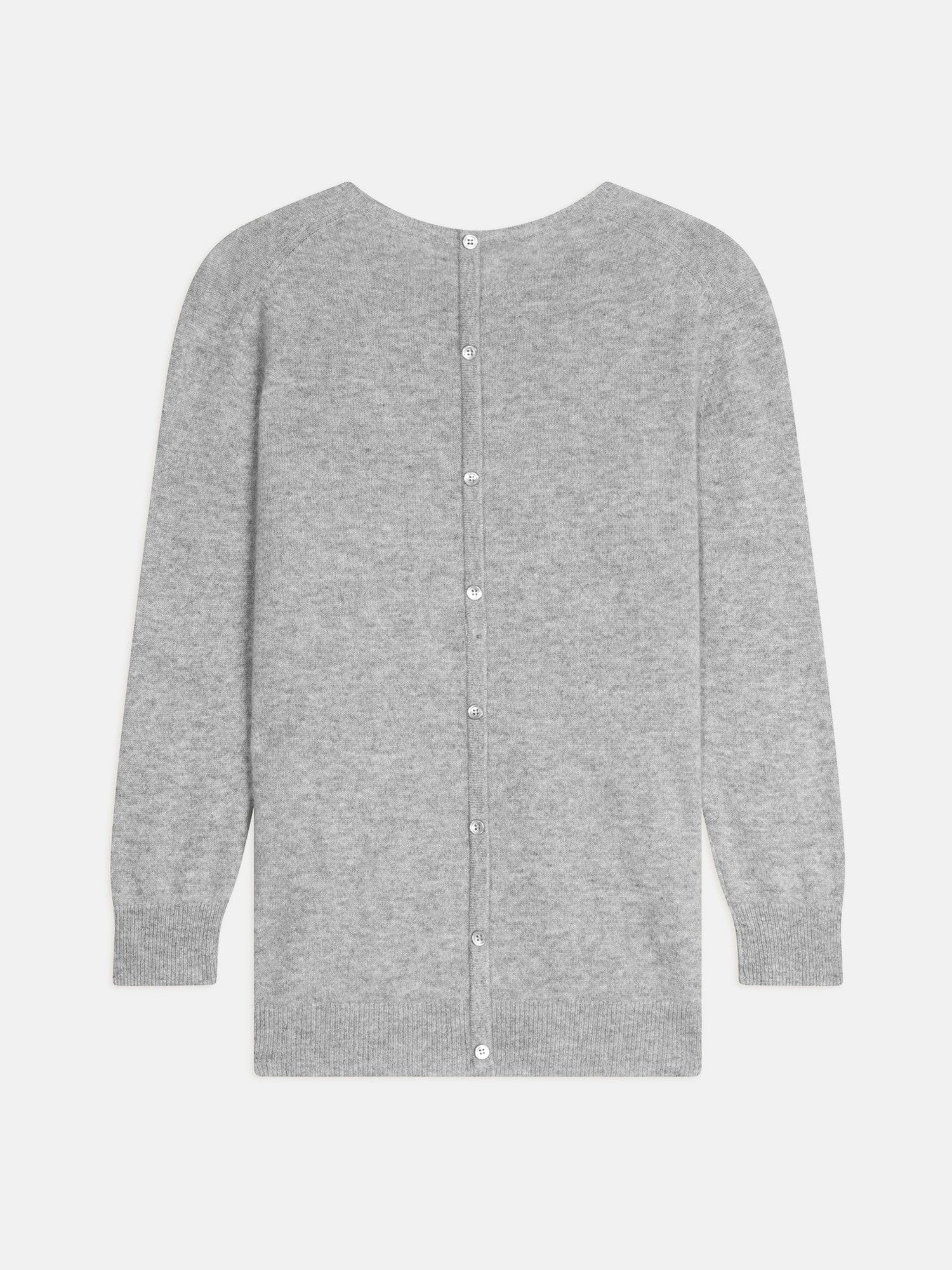 Janice round neck pullover in mottled cloud