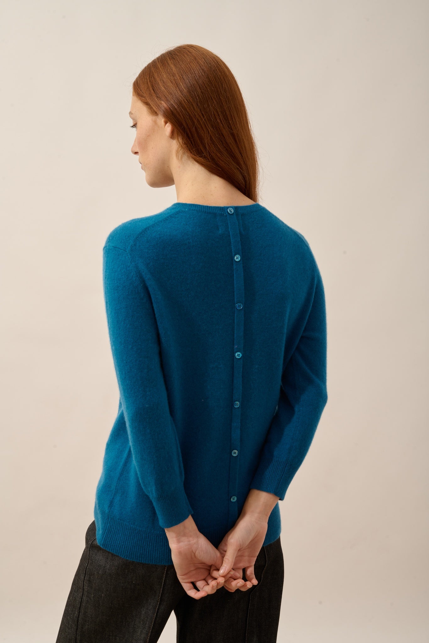 JANICE pull col rond paon