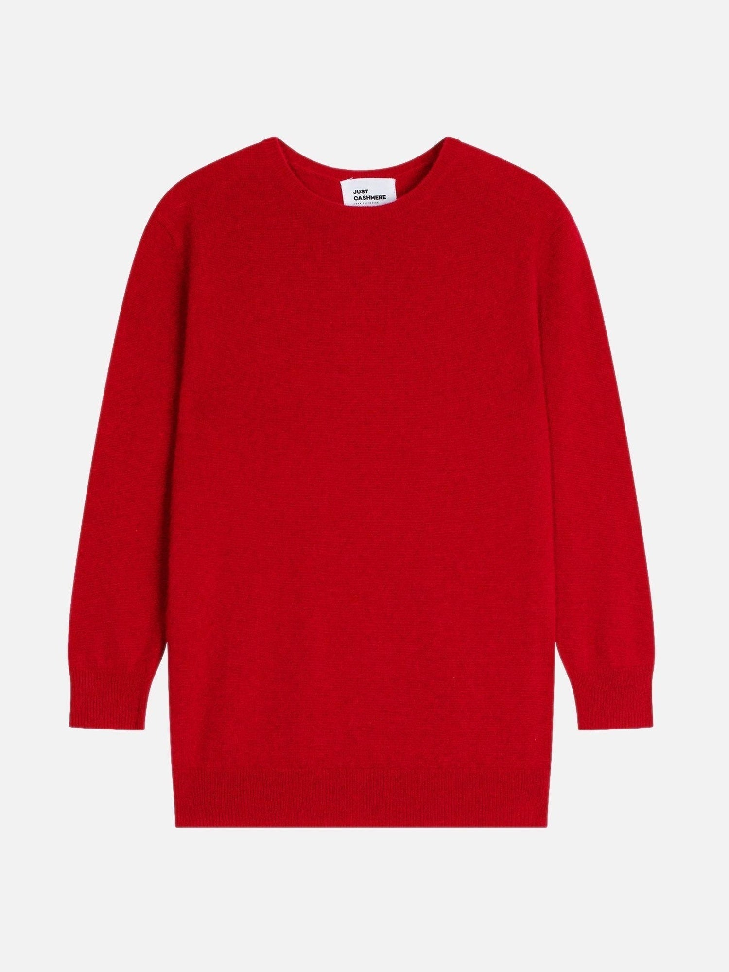 JANICE red round-neck sweater