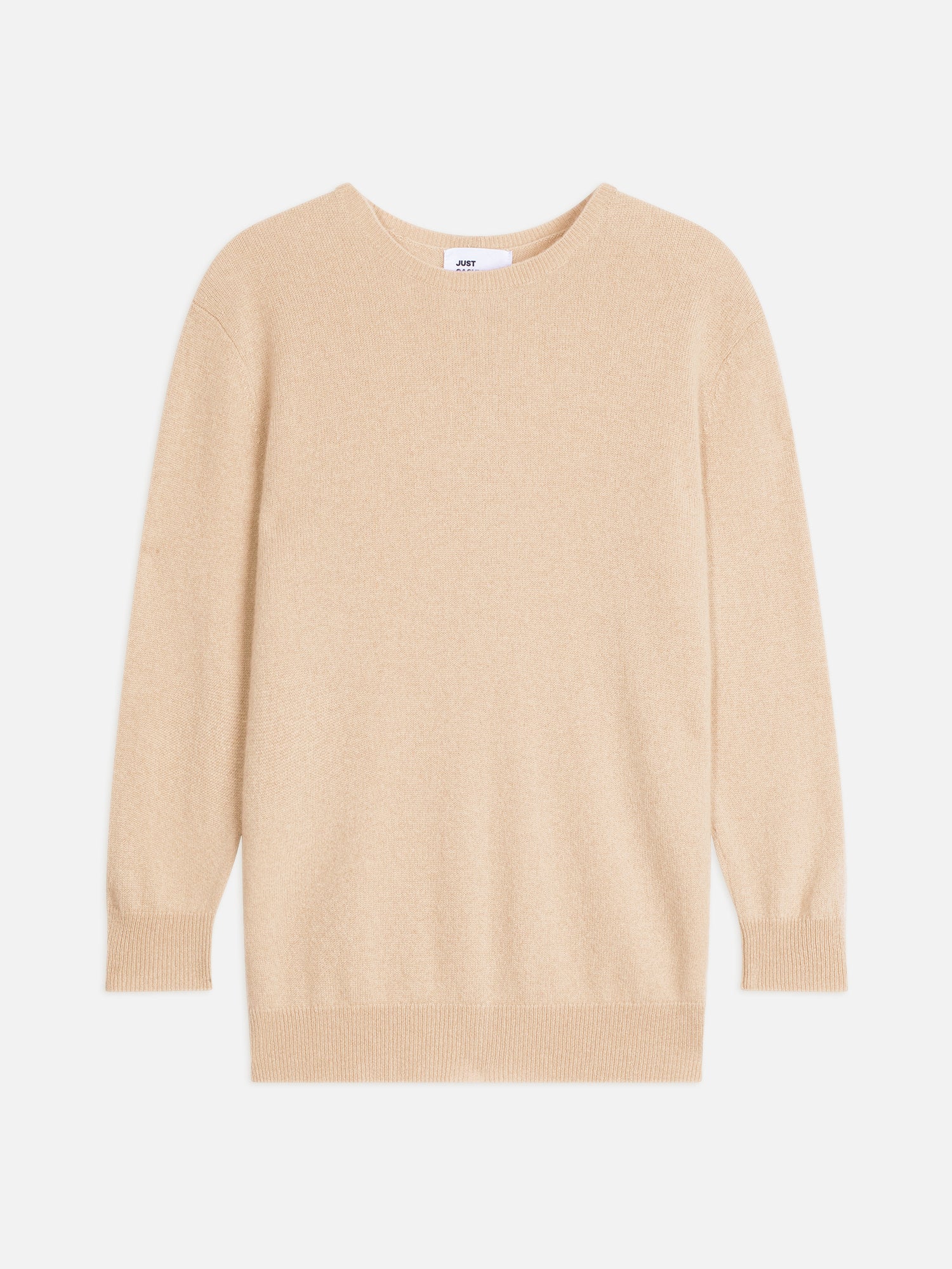 JANICE pull col rond sable