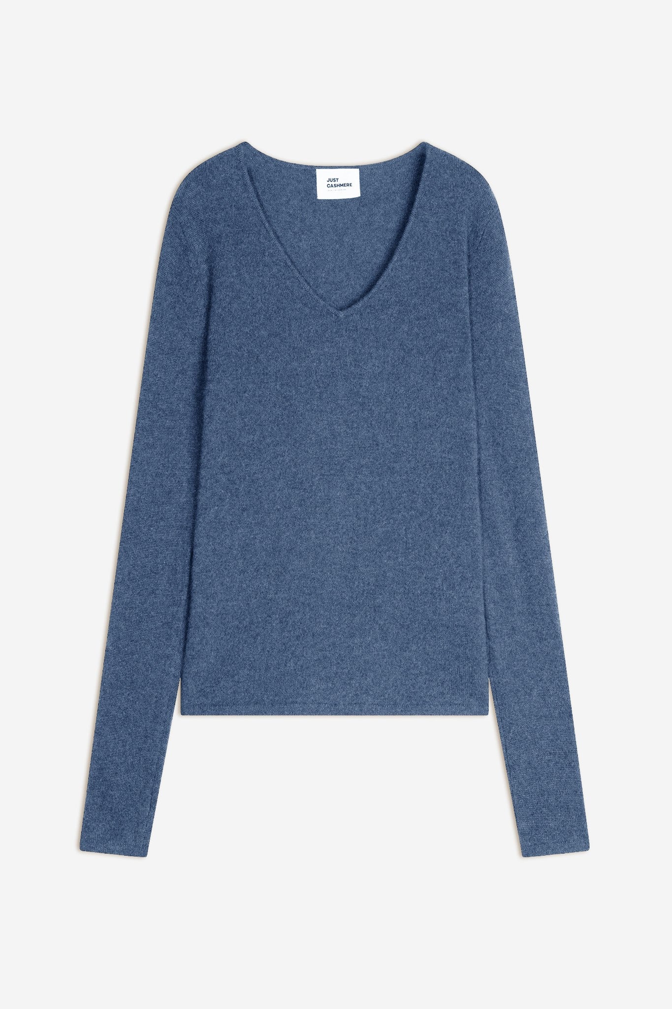 Joan blue denim V-neck sweater
