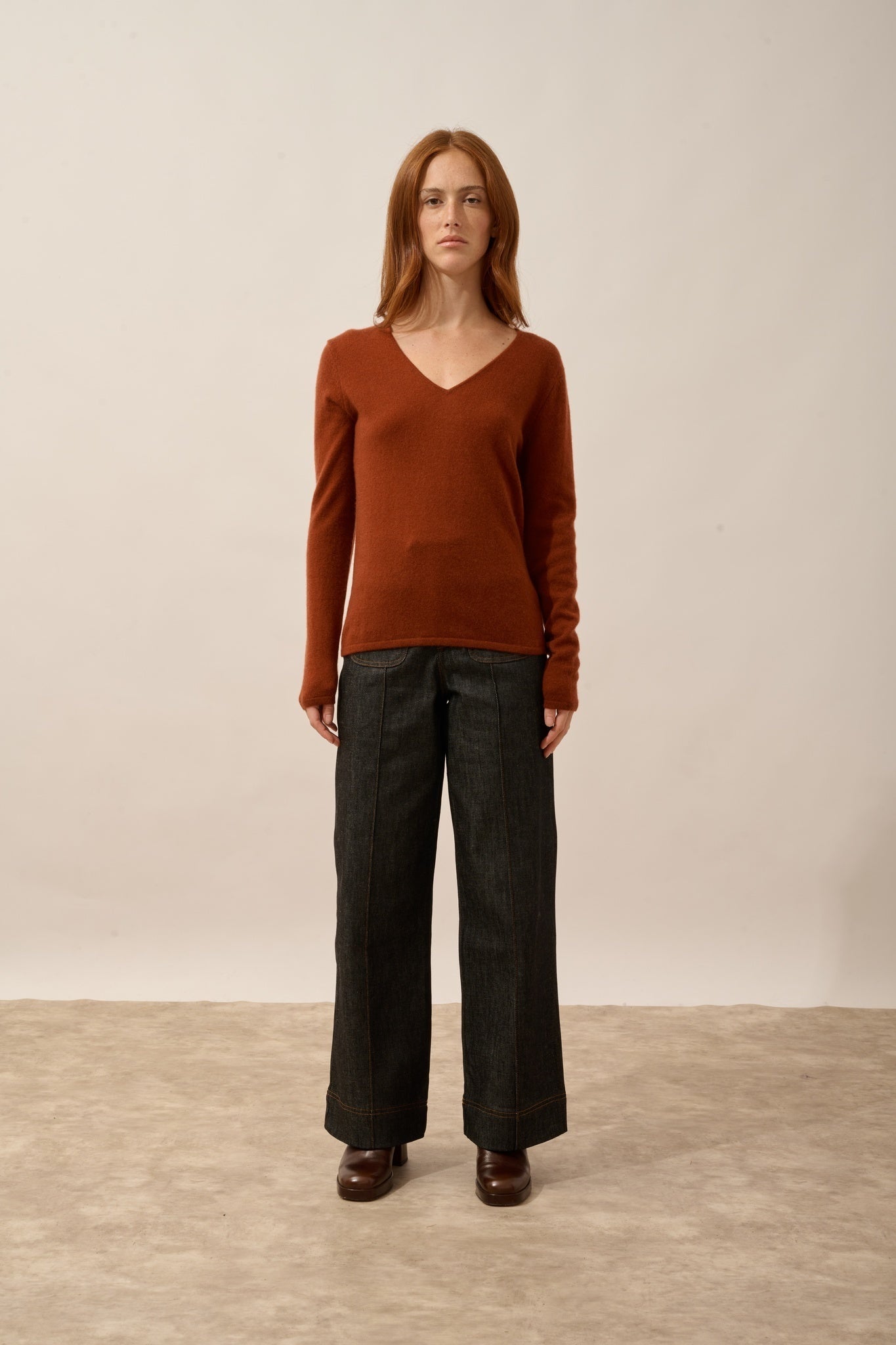 JOAN pull col v écureuil