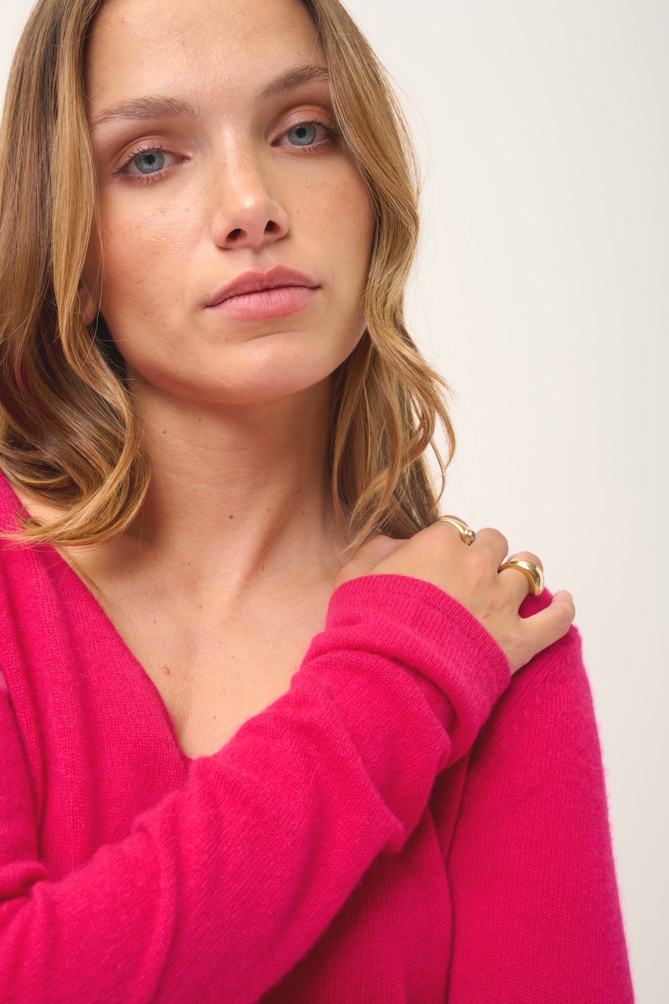 JOAN pull col v fuchsia