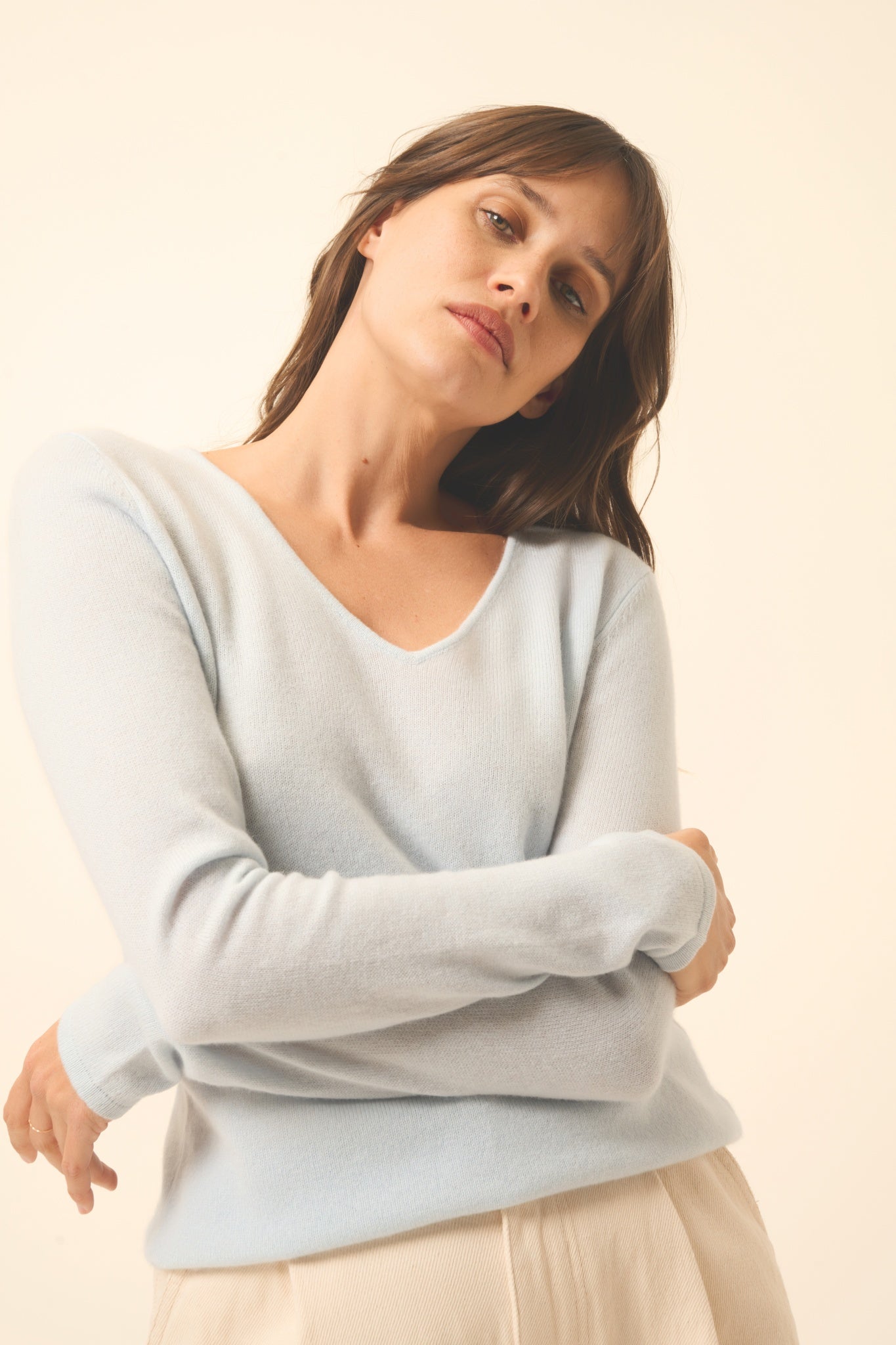 JOAN v-neck sweater frosted