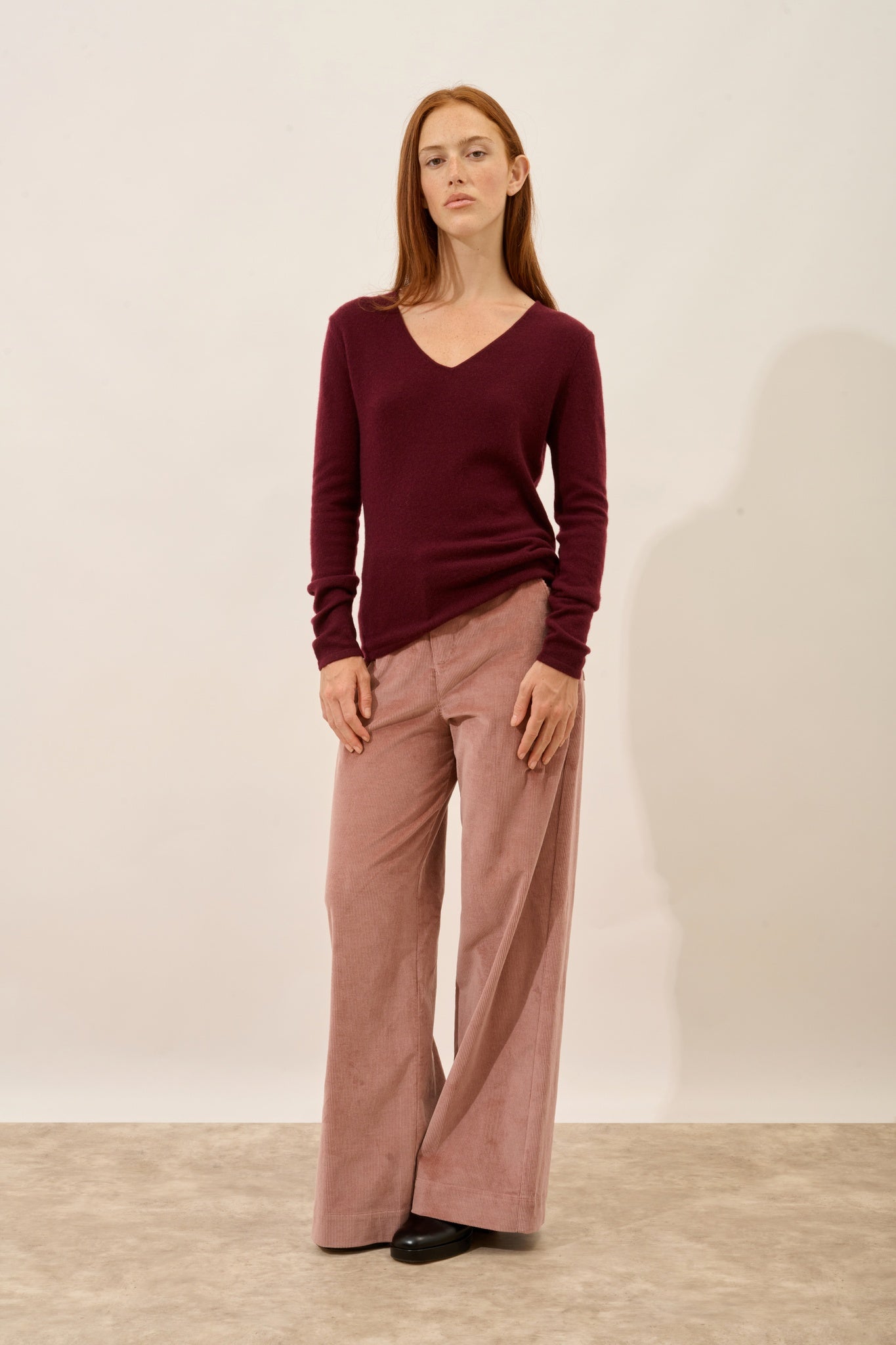 JOAN pull col v mûre