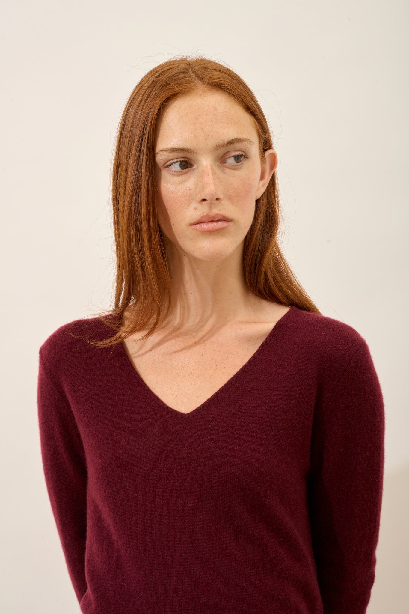 JOAN pull col v mûre