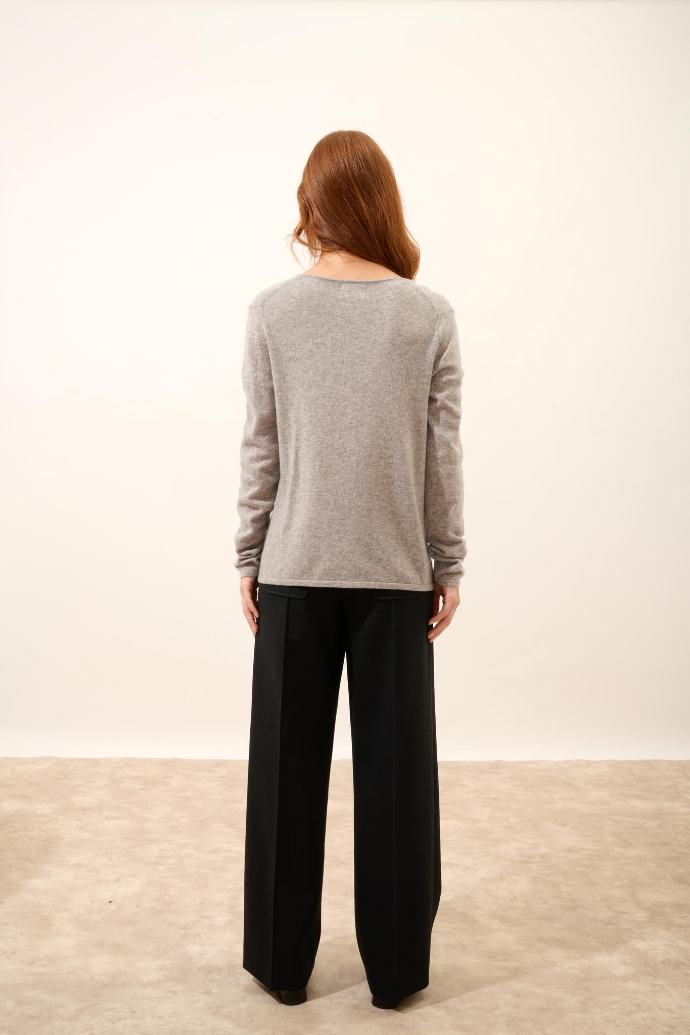 JOAN pull col v nuage chiné