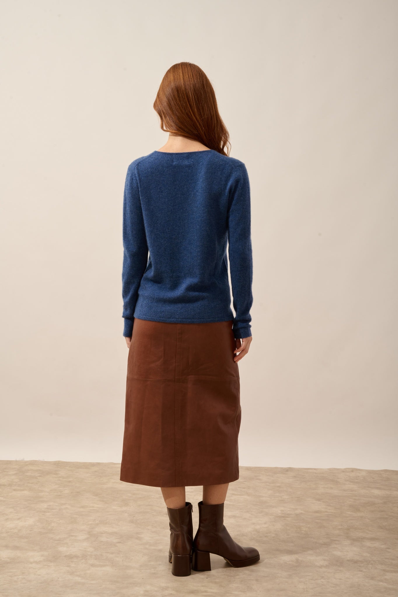 JOAN pull col v ocean chiné