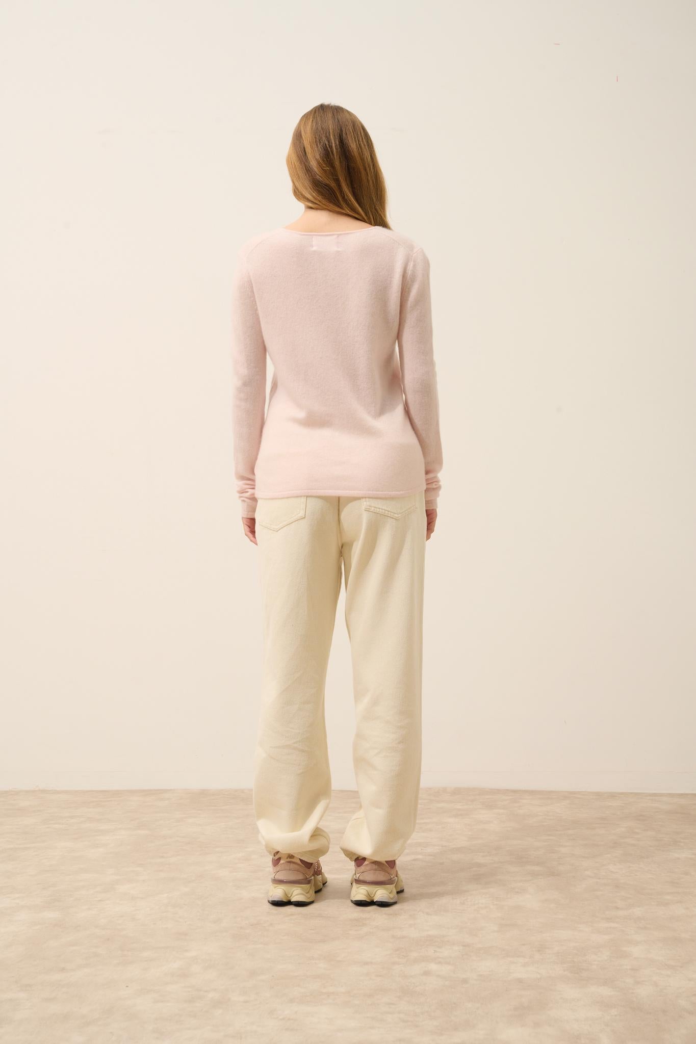 JOAN v-neck sweater powder