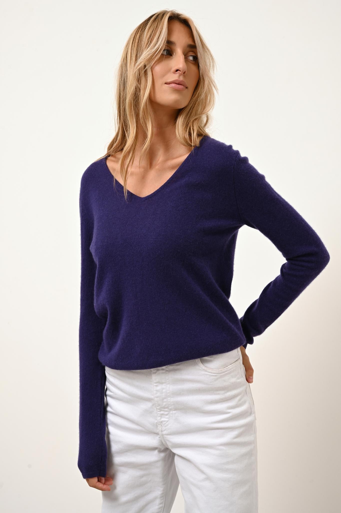 JOAN pull col v purple