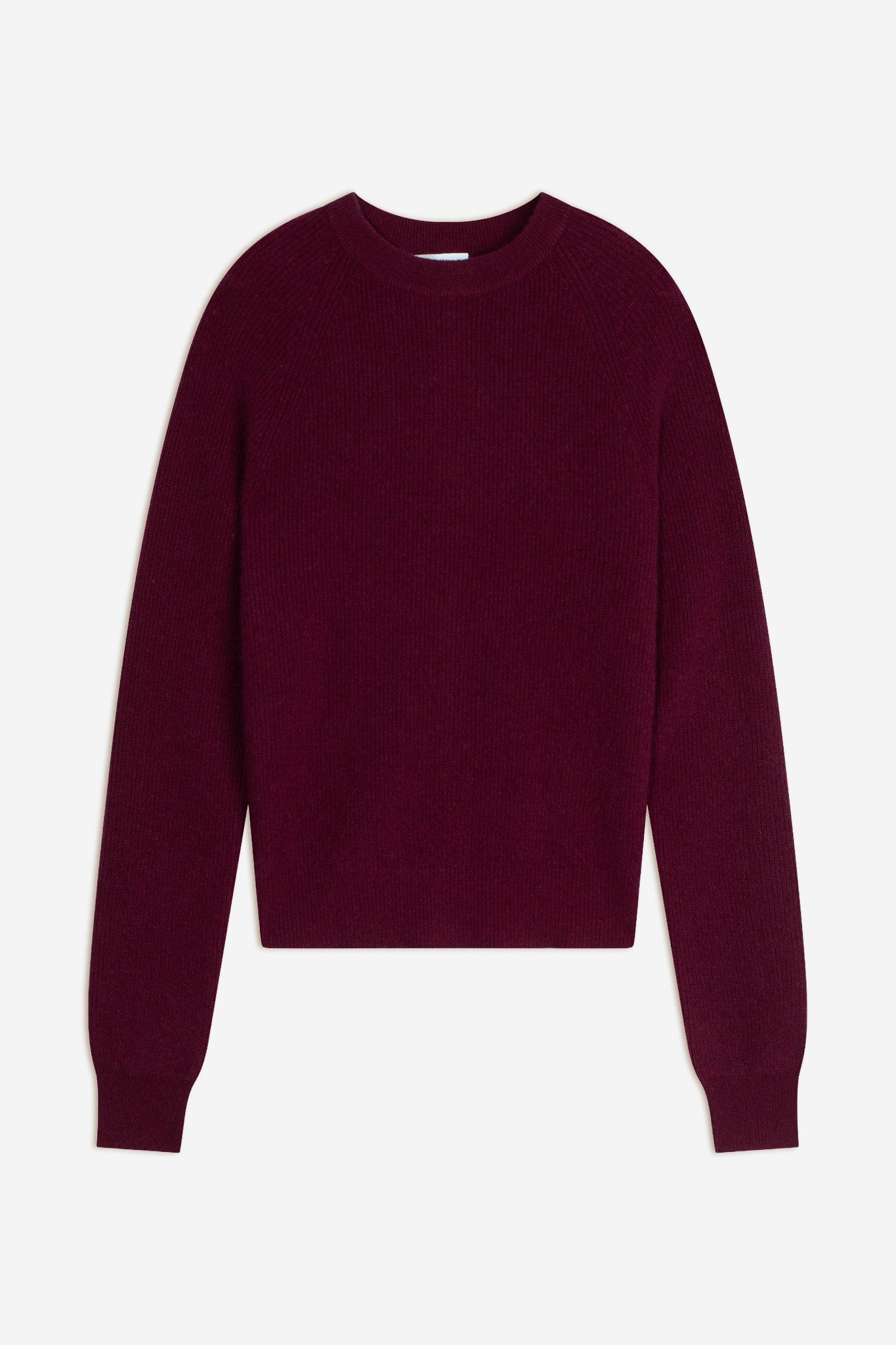 jona pull col rond zippé dos bordeaux