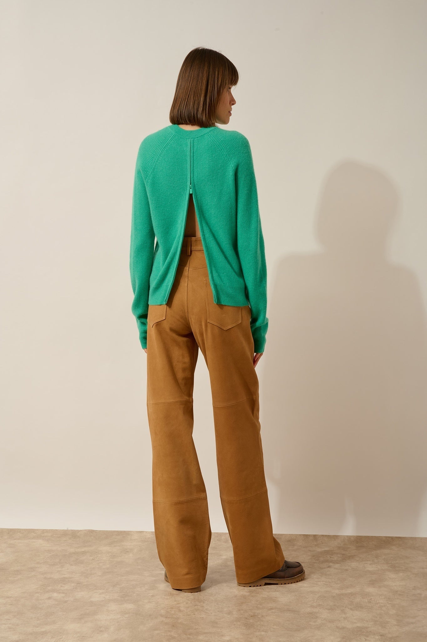 JONA pull col rond zippé dos jungle