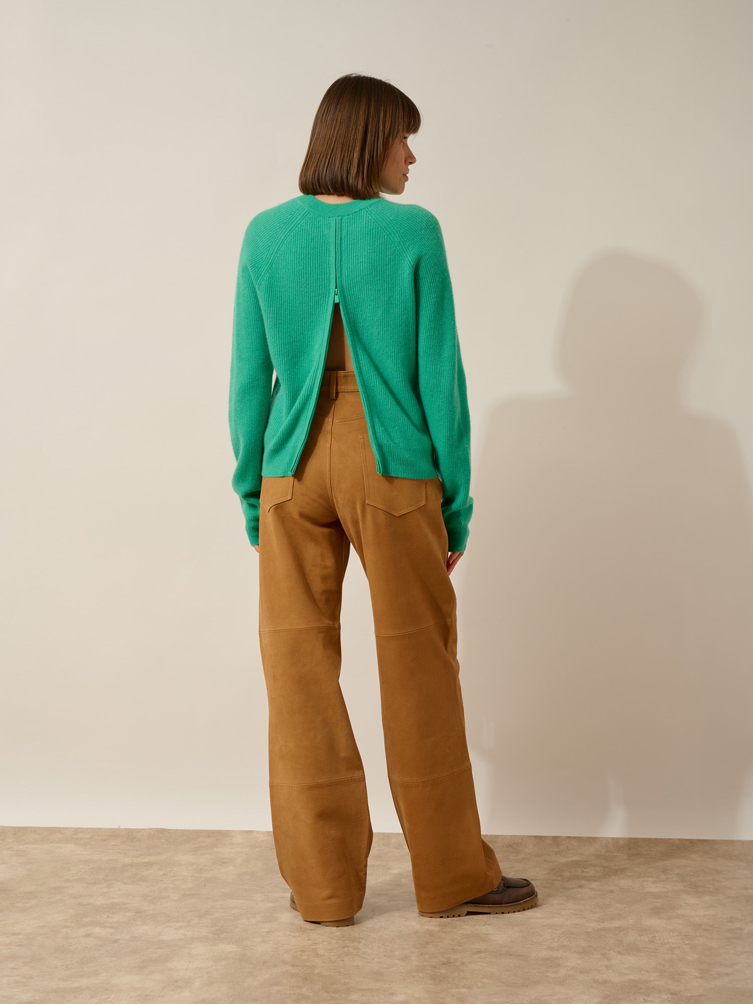 JONA pull col rond zippé dos jungle