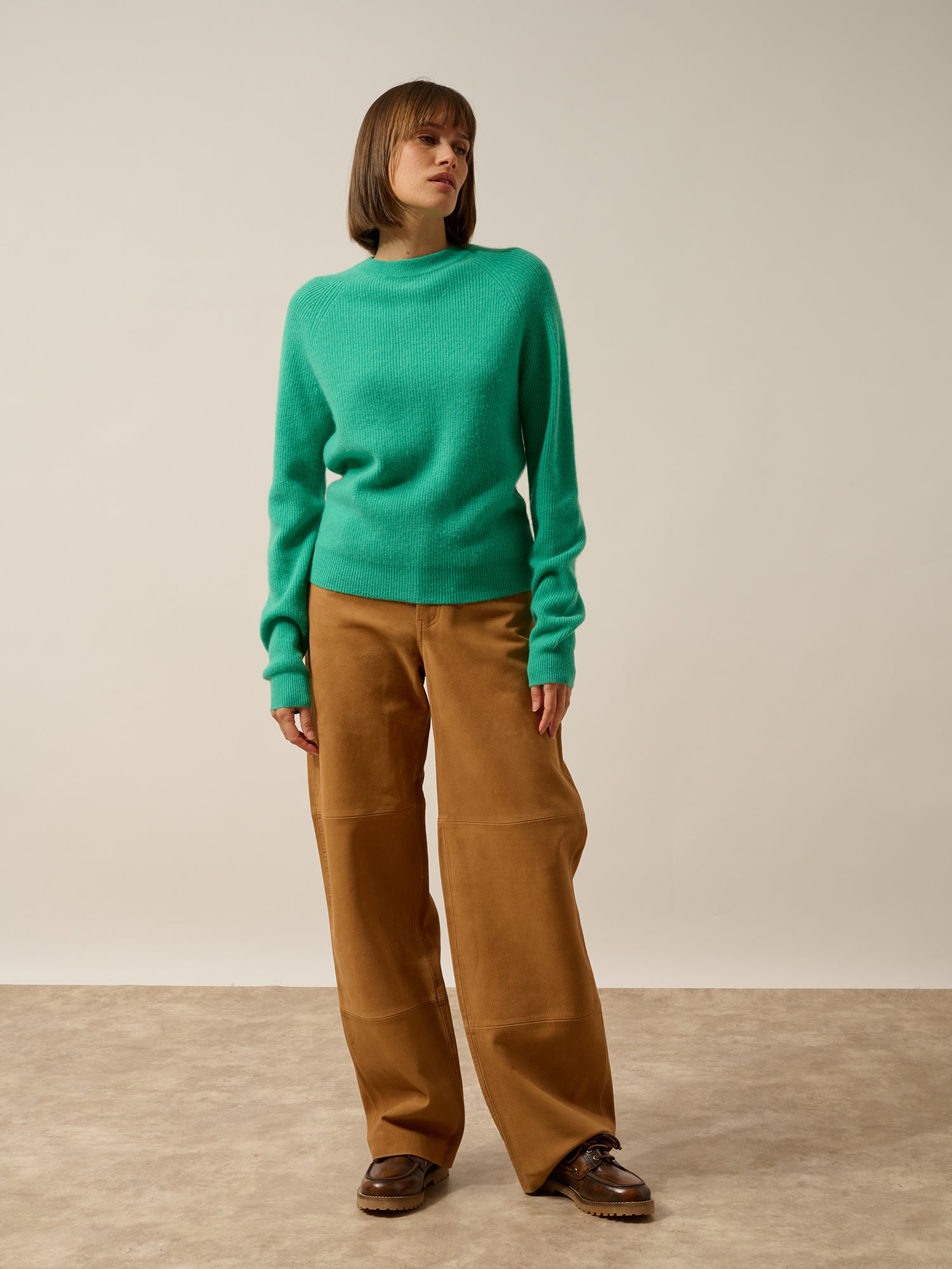 JONA pull col rond zippé dos jungle