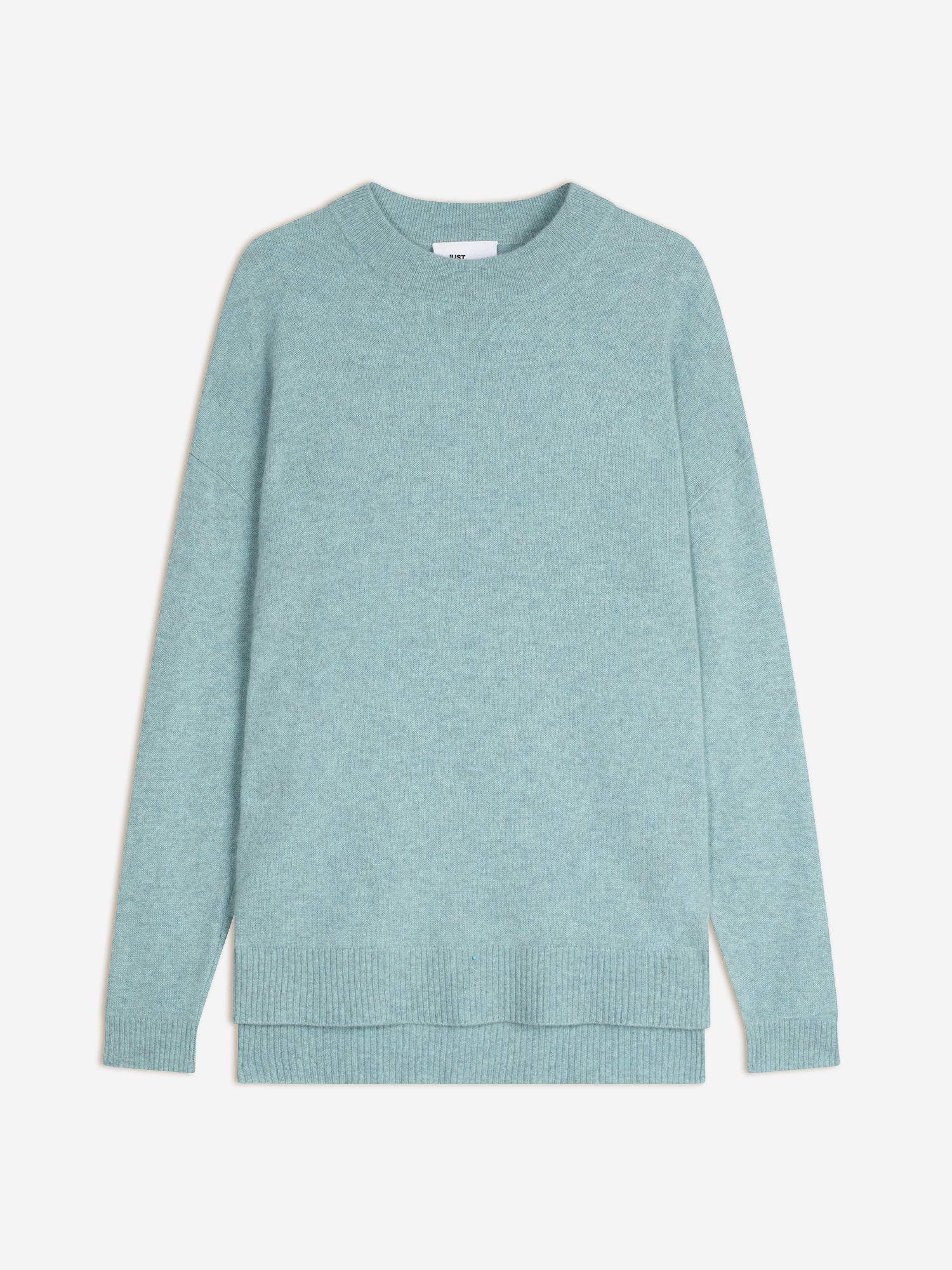 JOSPE round-neck sweater aqua mottled
