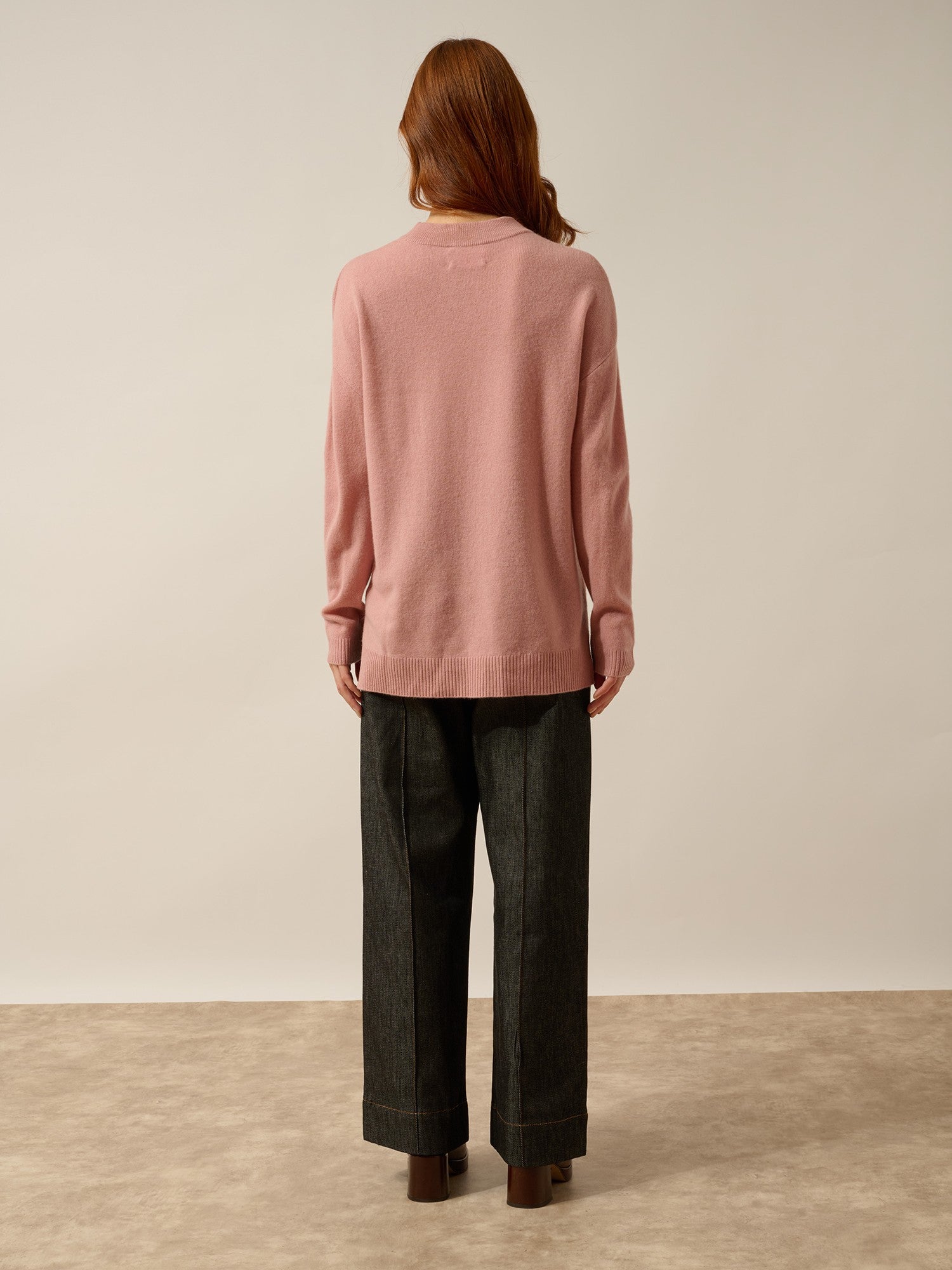 jospe pull col rond bois de rose