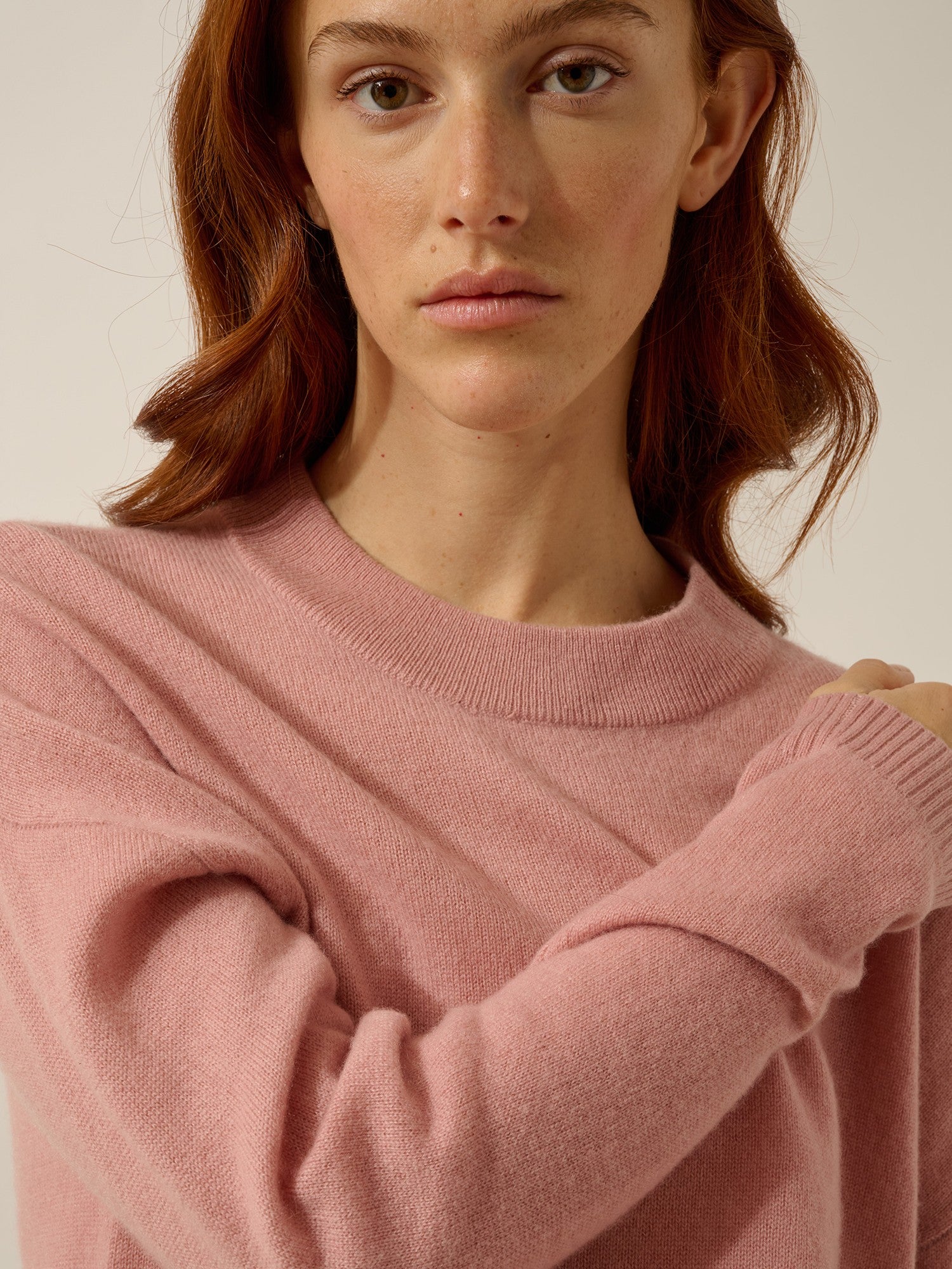 jospe pull col rond bois de rose