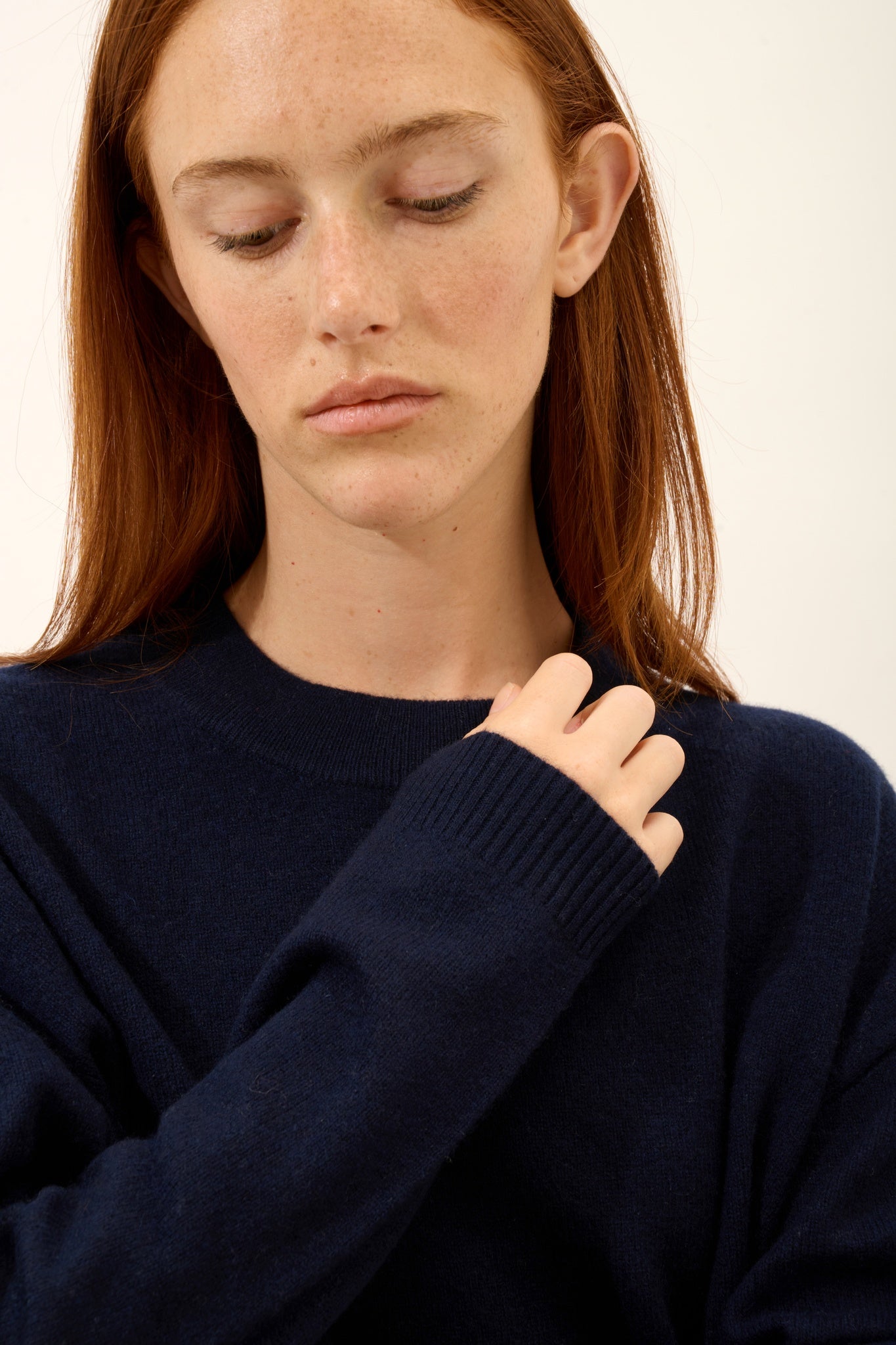 JOSPE round-neck sweater navy