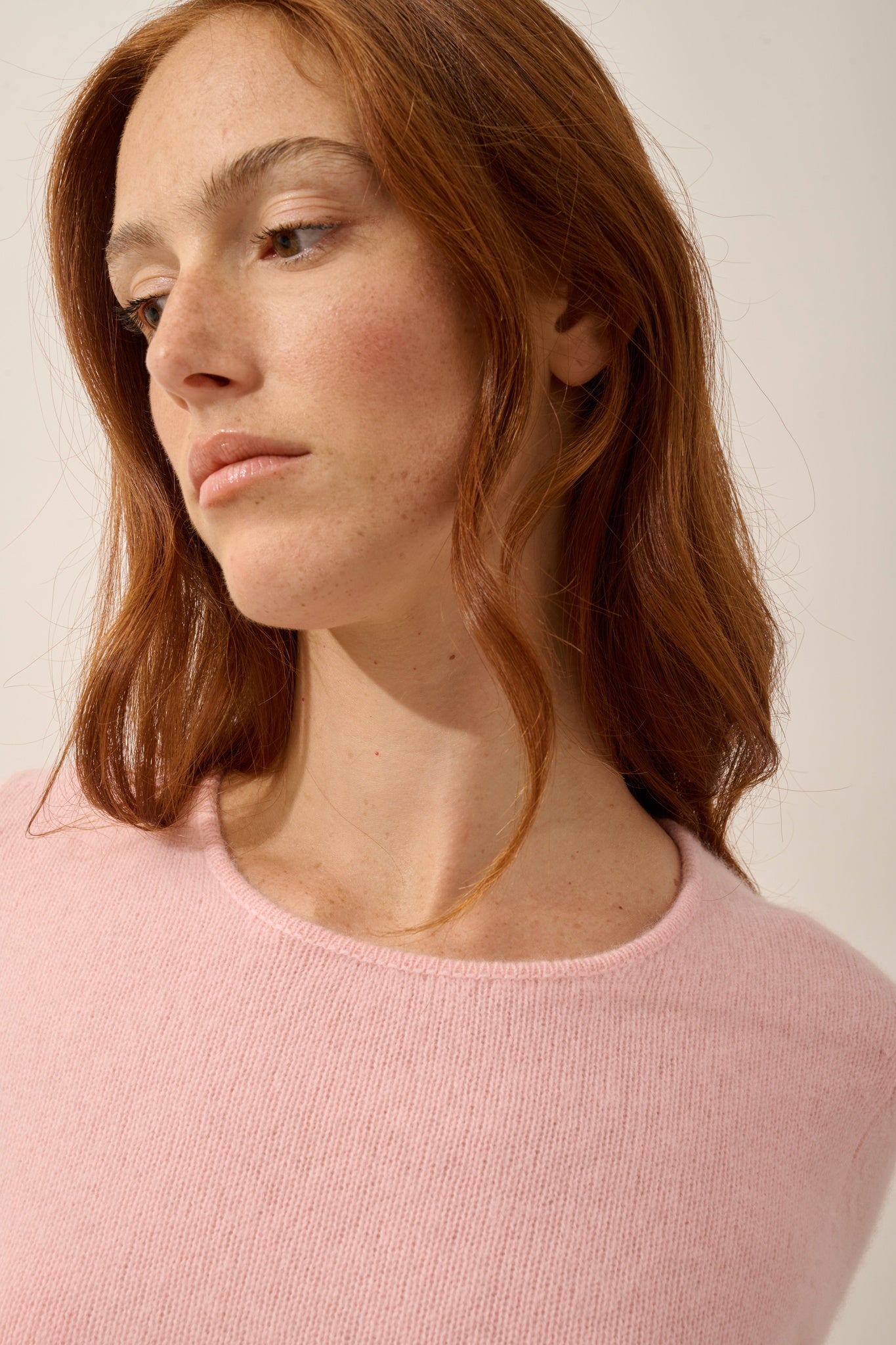 JOYCE pull col rond 4 fils ballerine