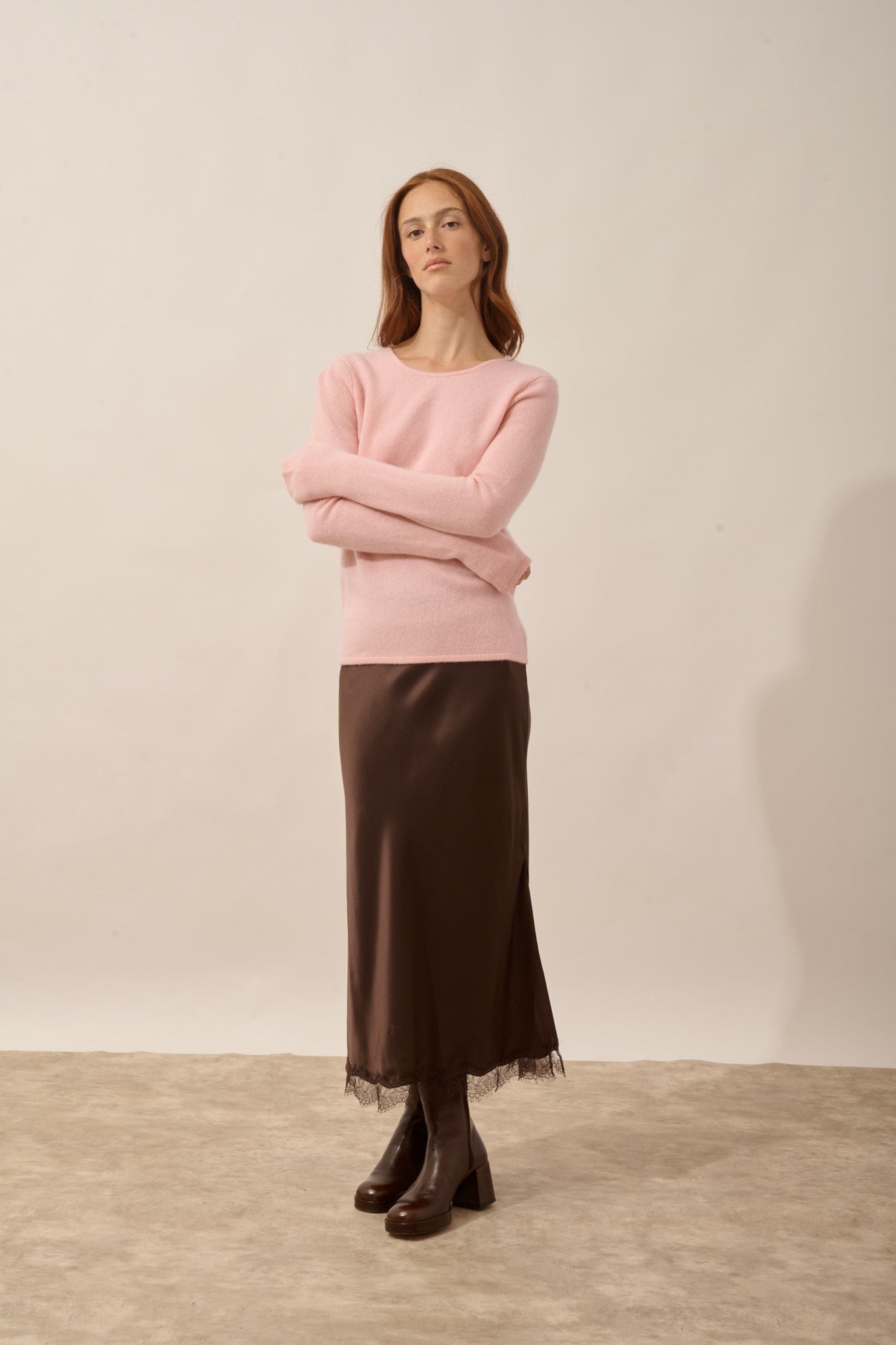 joyce pull col rond 4 fils ballerine